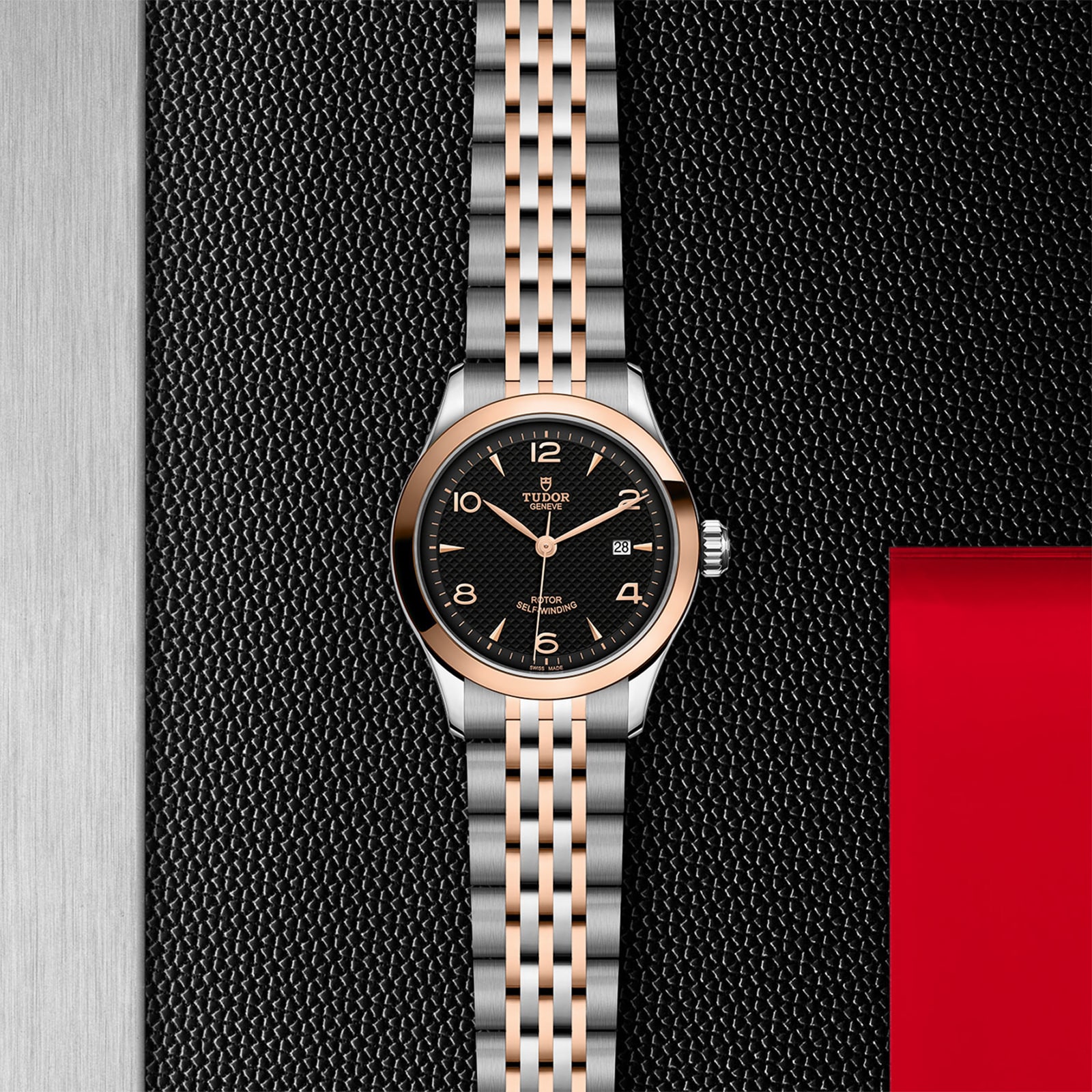 Tudor 1926 M91351-0003 Automatic Watch | 28mm Black Dial | Steel & Gold - Image 4