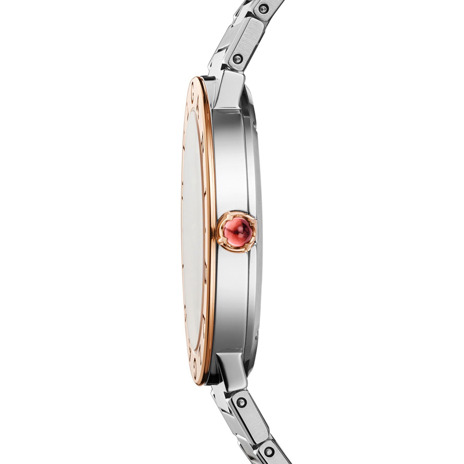 Bvlgari Bvlgari Lady 33mm Watch - Steel & Rose Gold - Grey Dial & Diamonds - Image 3