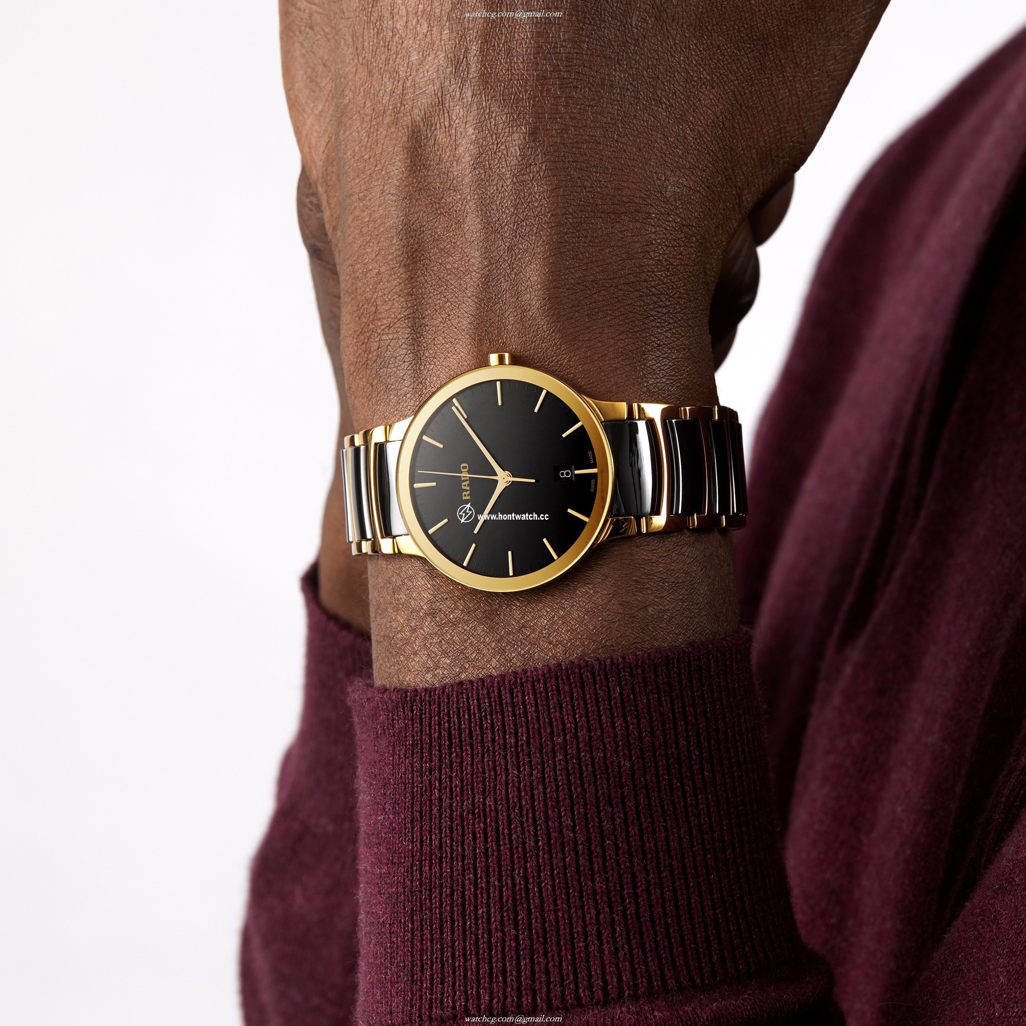 Rado Centrix R30527172 | Black Dial | 38mm Stainless Steel Quartz Watch - Image 2
