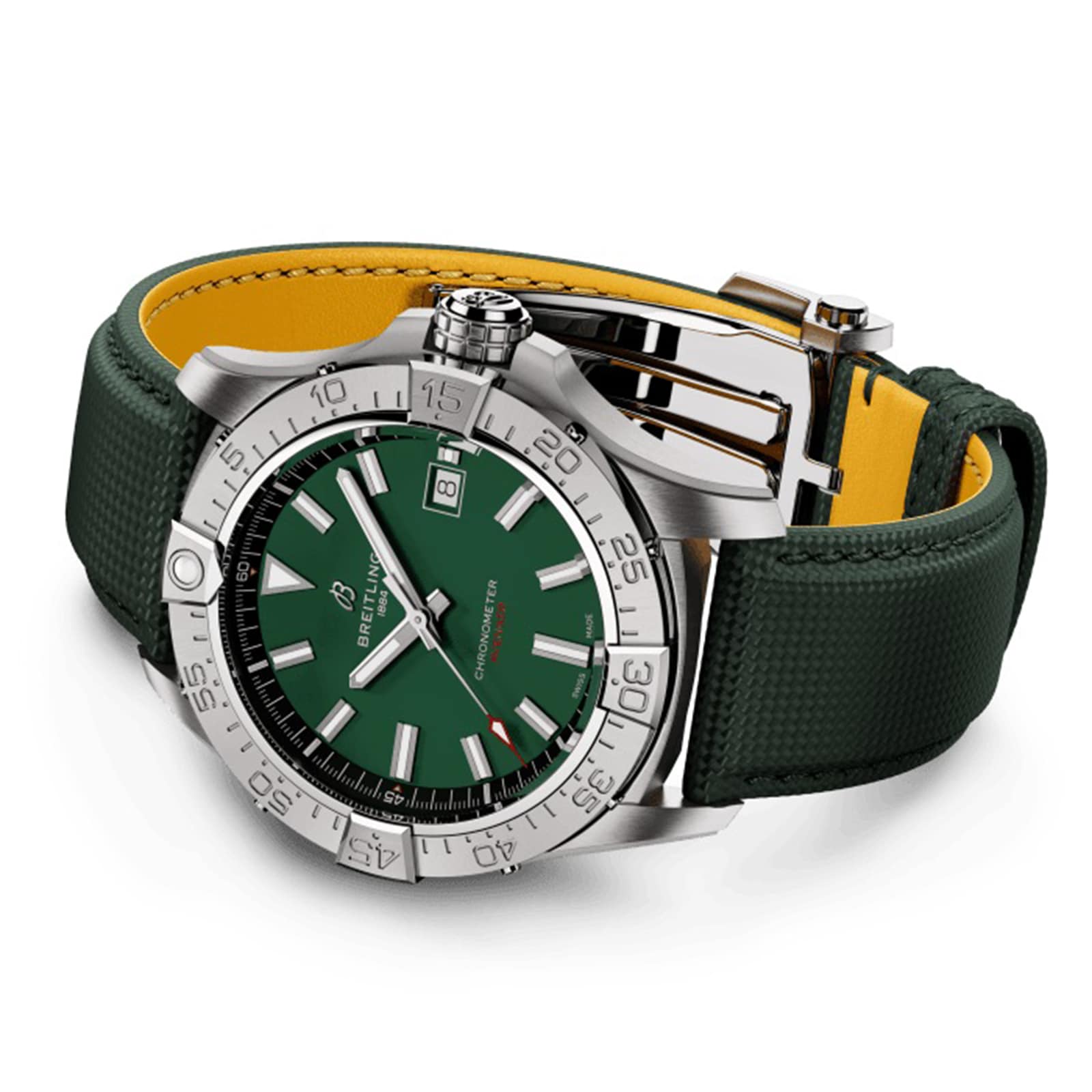 Breitling Avenger A17328101L1X1 - 42mm Green Automatic Watch - Stainless Steel - Image 4