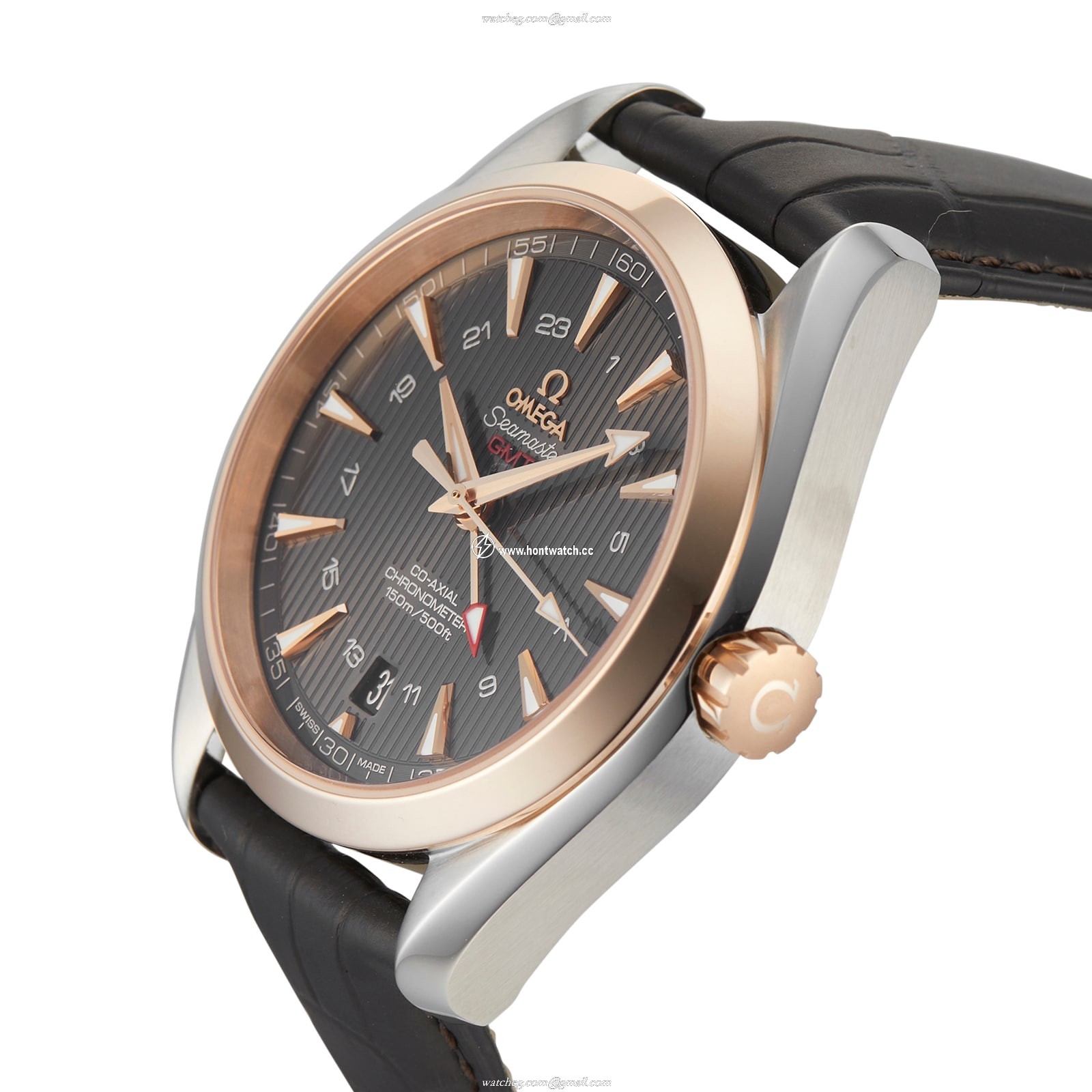 Omega Seamaster Aqua Terra 150M Automatic Grey Dial 43mm Steel Rose Gold - Image 2