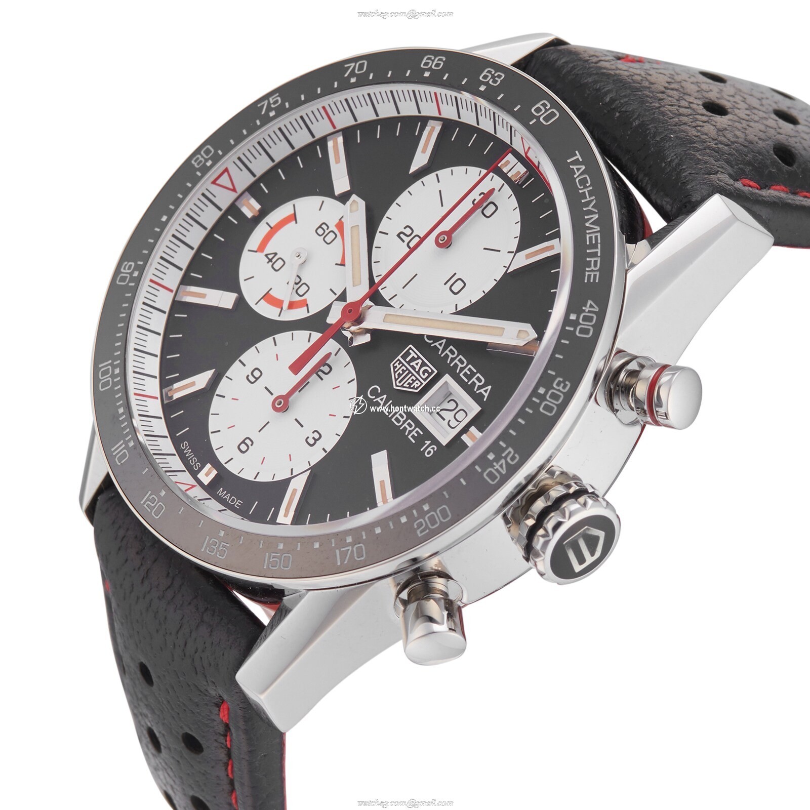 TAG Heuer Carrera CV201AP.FC6429 - 41mm Automatic Chronograph - Black Dial - Image 2