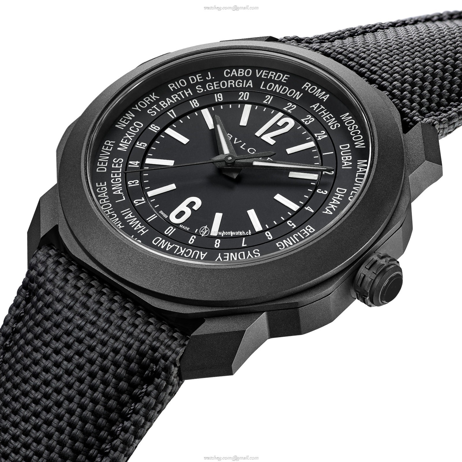 Bvlgari Octo 103486 Automatic Watch - 41mm Stainless Steel & Black Rubber - Image 2