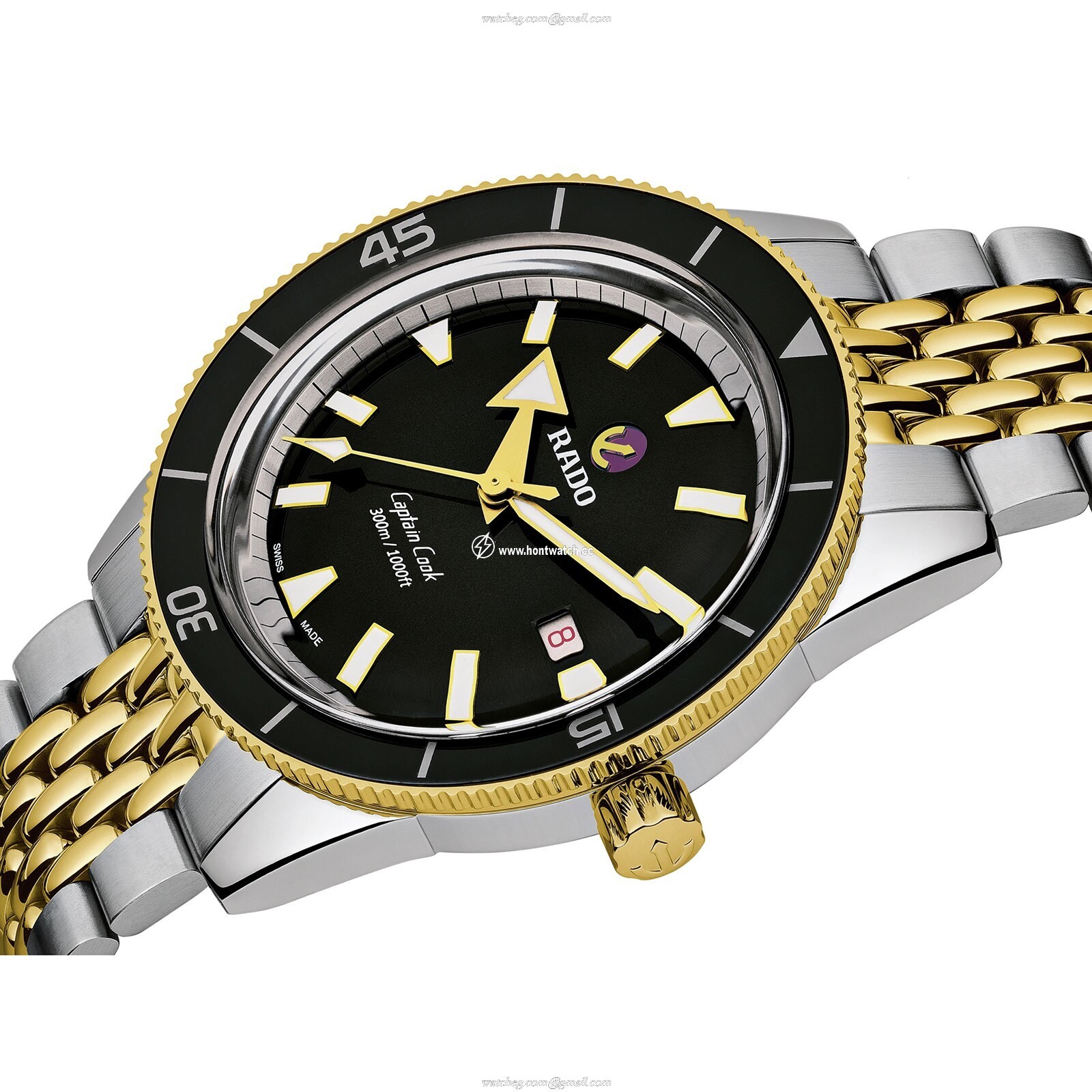 Rado Captain Cook R32138153 | 42mm Automatic Black Dial | Stainless Steel - Image 2