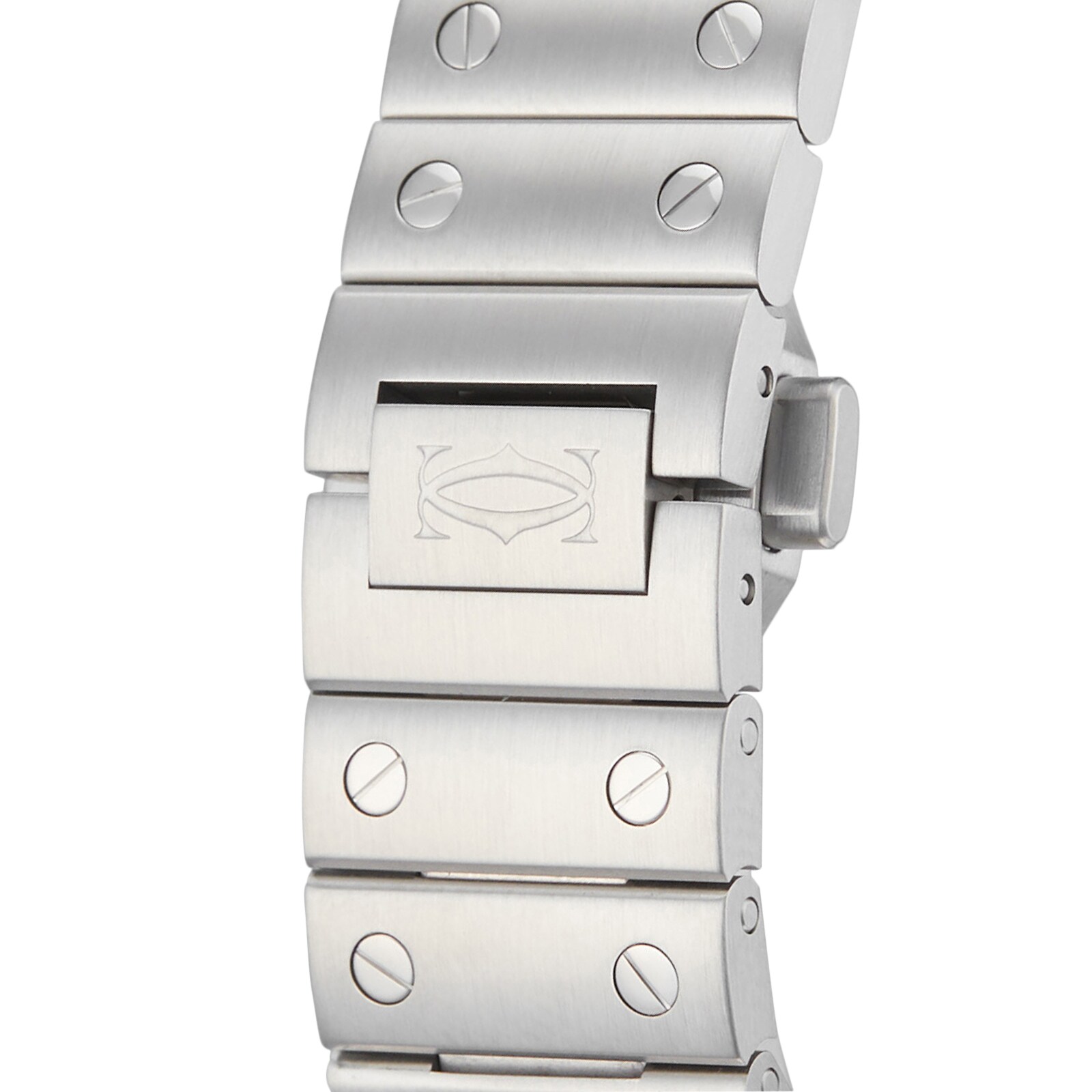 Cartier Santos WSSA0029 Automatic Watch - 35mm Stainless Steel Silver Dial - Image 3