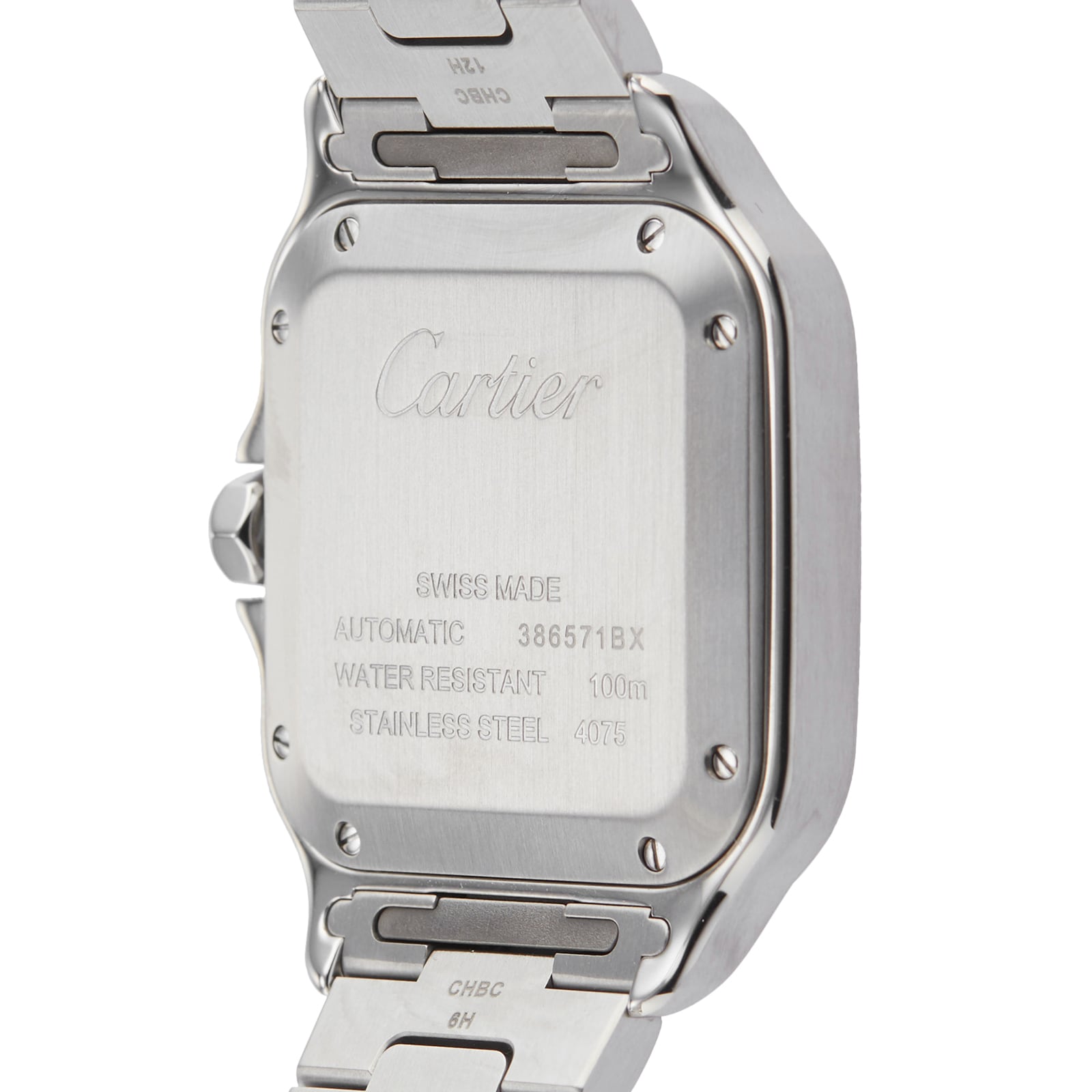 Cartier Santos WSSA0029 Automatic Watch - 35mm Stainless Steel Silver Dial - Image 4