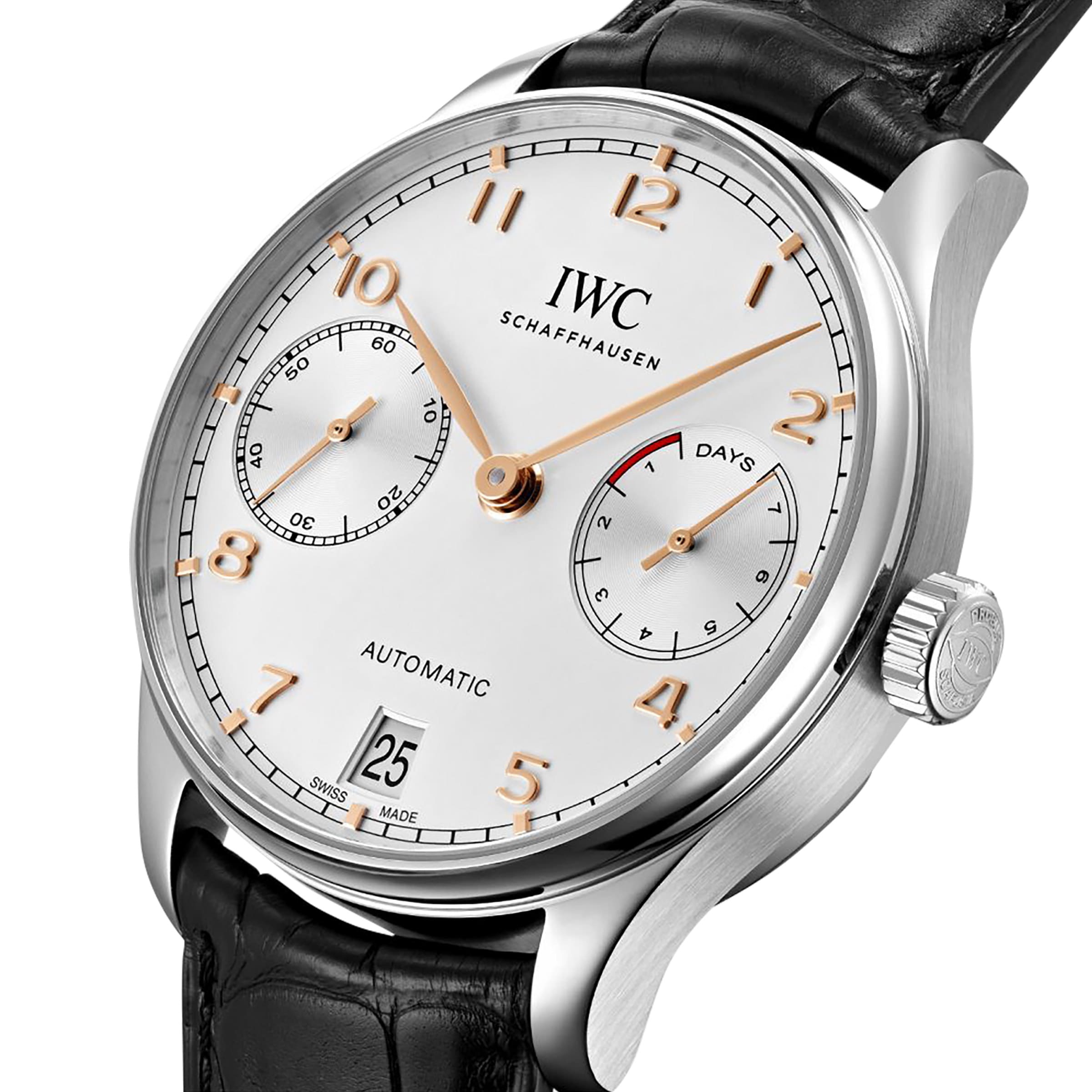 IWC Portugieser IW500704 Automatic - 42.5mm Stainless Steel White Dial Watch - Image 3