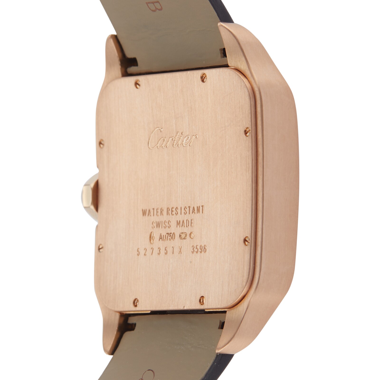 Cartier Santos W2020068 - 38mm Rose Gold Manual Winding - Silver Dial - Image 4