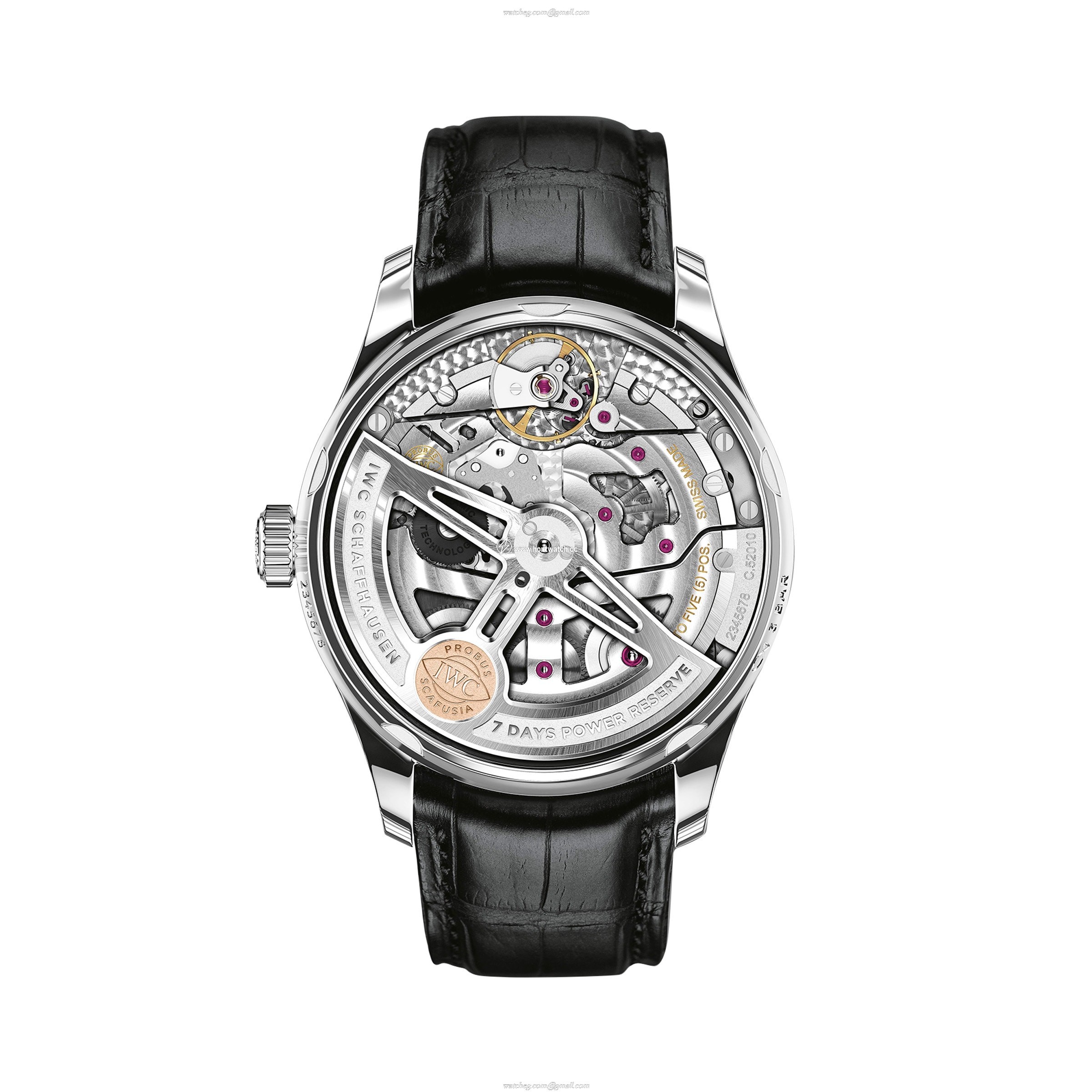 IWC Portugieser IW500703 Automatic Watch - 42.5mm Stainless Steel - Black Dial - Image 2