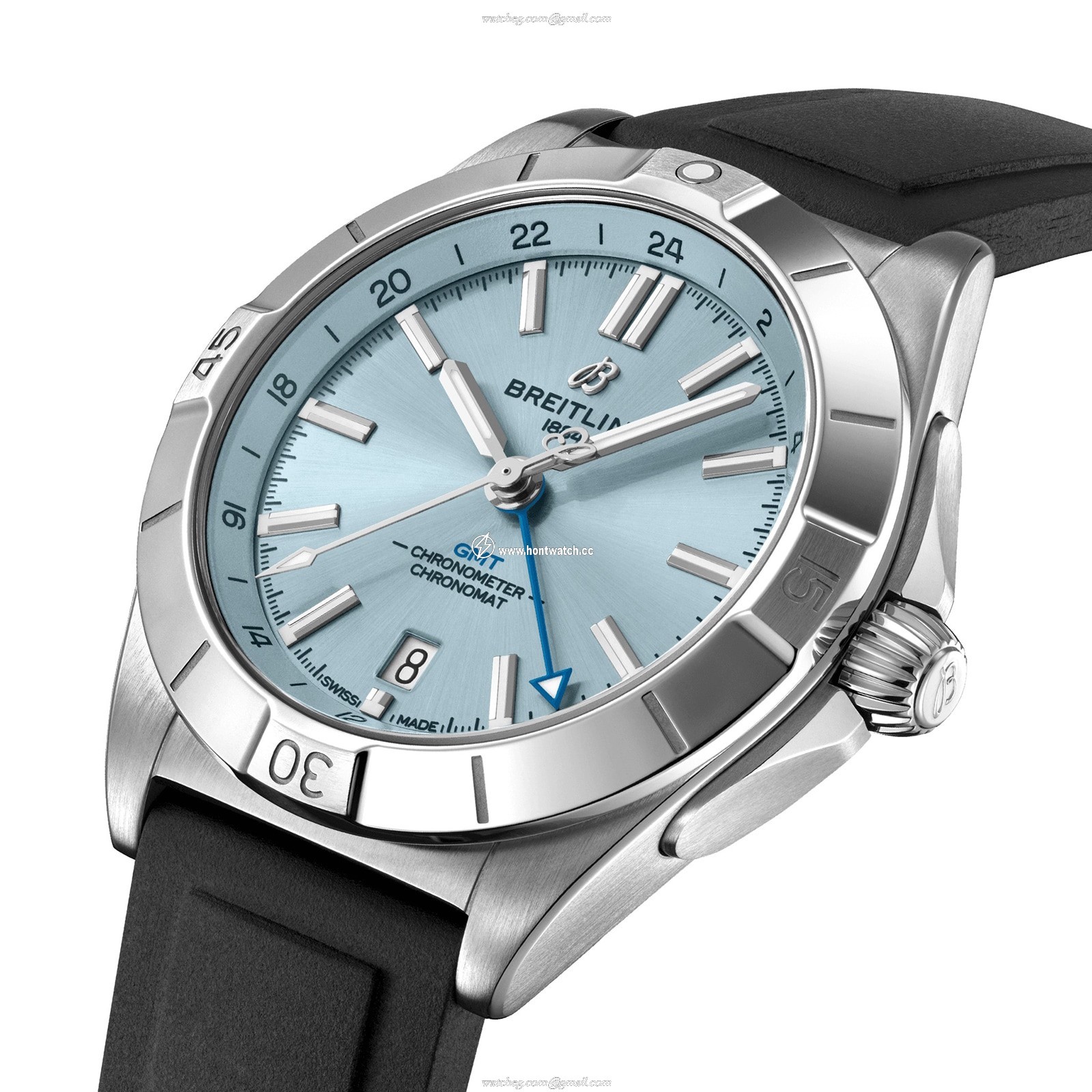 Breitling Chronomat 40mm Automatic Blue Dial - Stainless Steel & Platinum - Image 2