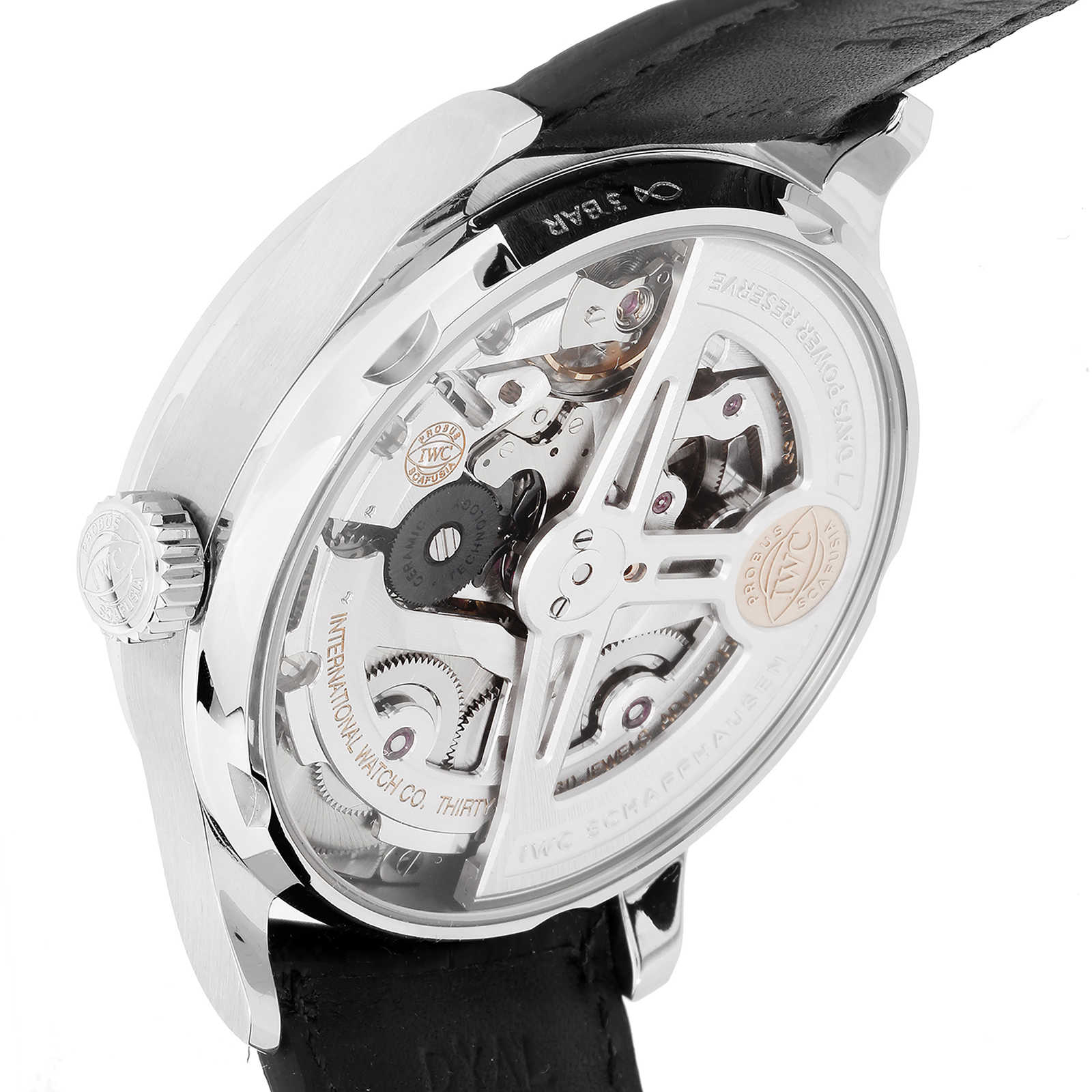 IWC Portugieser IW500703 Automatic Watch - 42.5mm Stainless Steel - Black Dial - Image 4