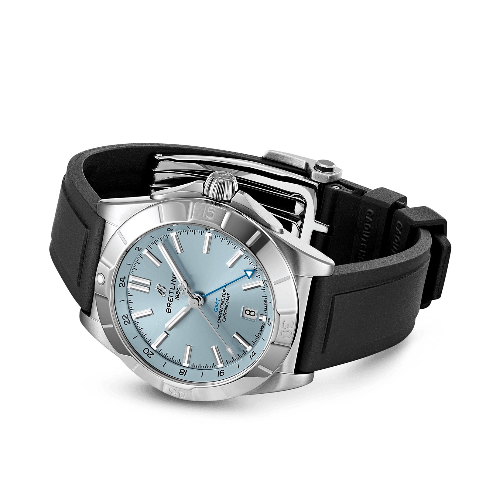 Breitling Chronomat 40mm Automatic Blue Dial - Stainless Steel & Platinum - Image 3