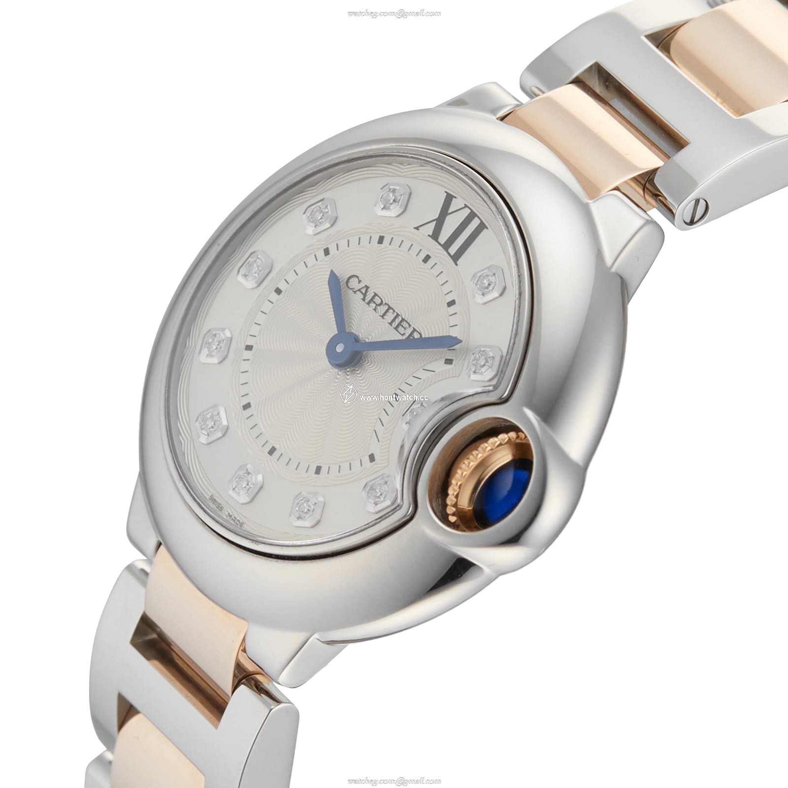 Cartier Ballon Bleu WE902030 28mm Silver Dial Diamond Watch | Quartz - Image 2