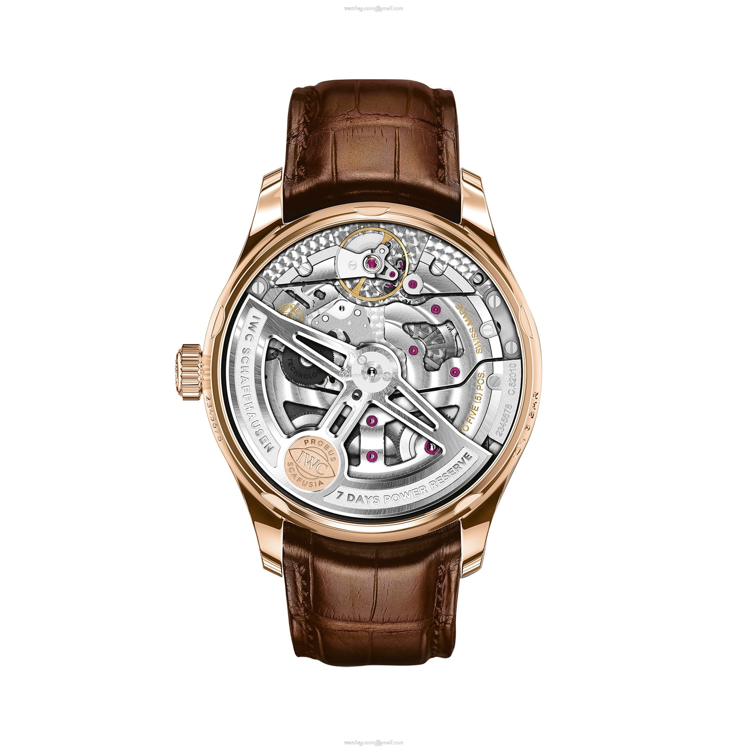 IWC Portugieser IW500701 Automatic - 18ct Rose Gold 42.5mm Silver Dial Replica - Image 2