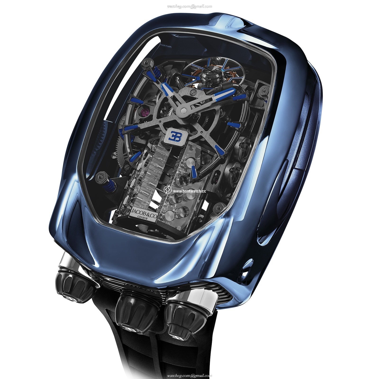 Jacob & Co Gents Collection Titanium Mechanical Watch - 44mm Black Dial - Image 2