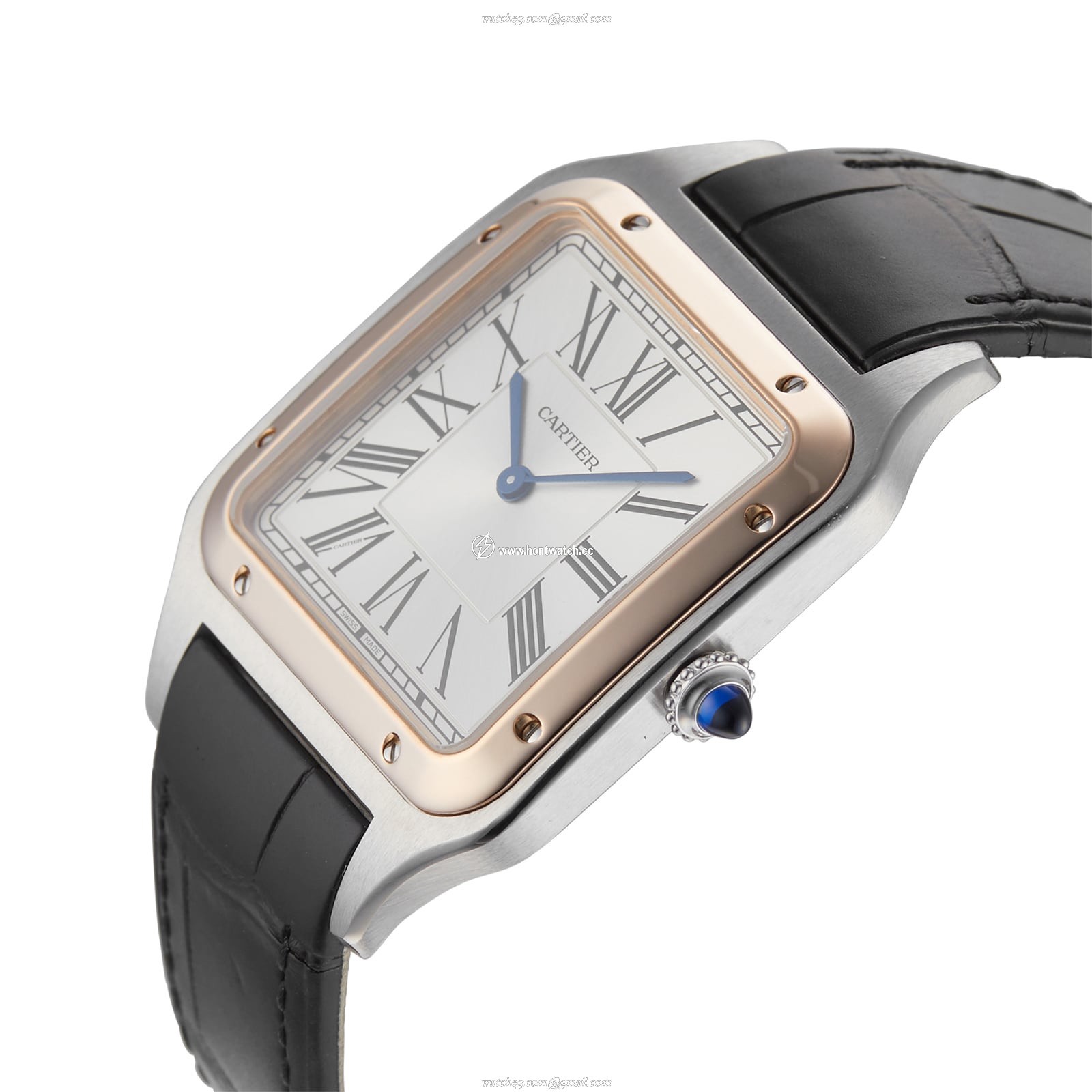 Cartier Santos W2SA0017 | 40mm Steel & Rose Gold | Manual Winding Silver Dial - Image 2