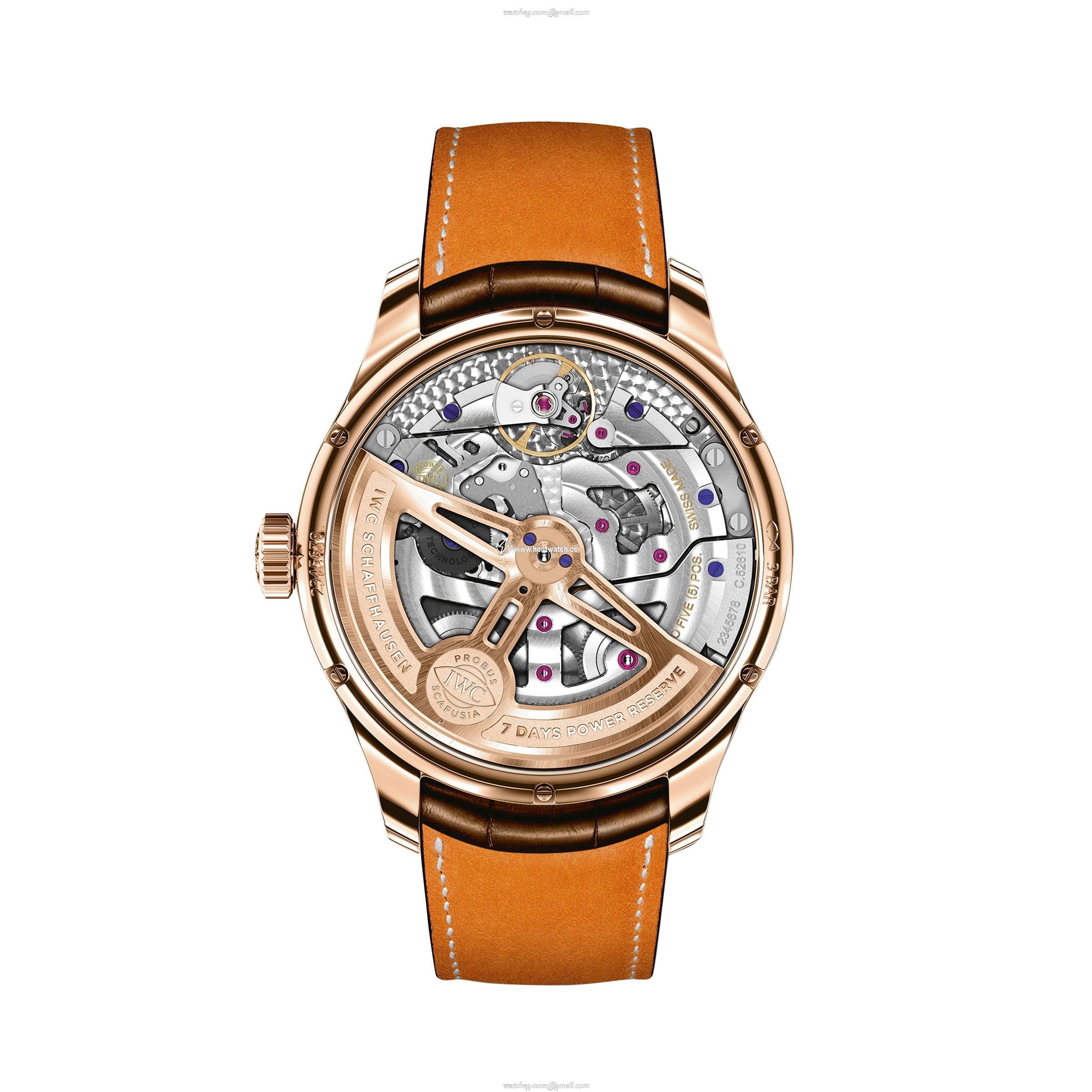 IWC Portugieser IW503302 44mm 18ct Rose Gold Automatic Watch - White Dial - Image 2
