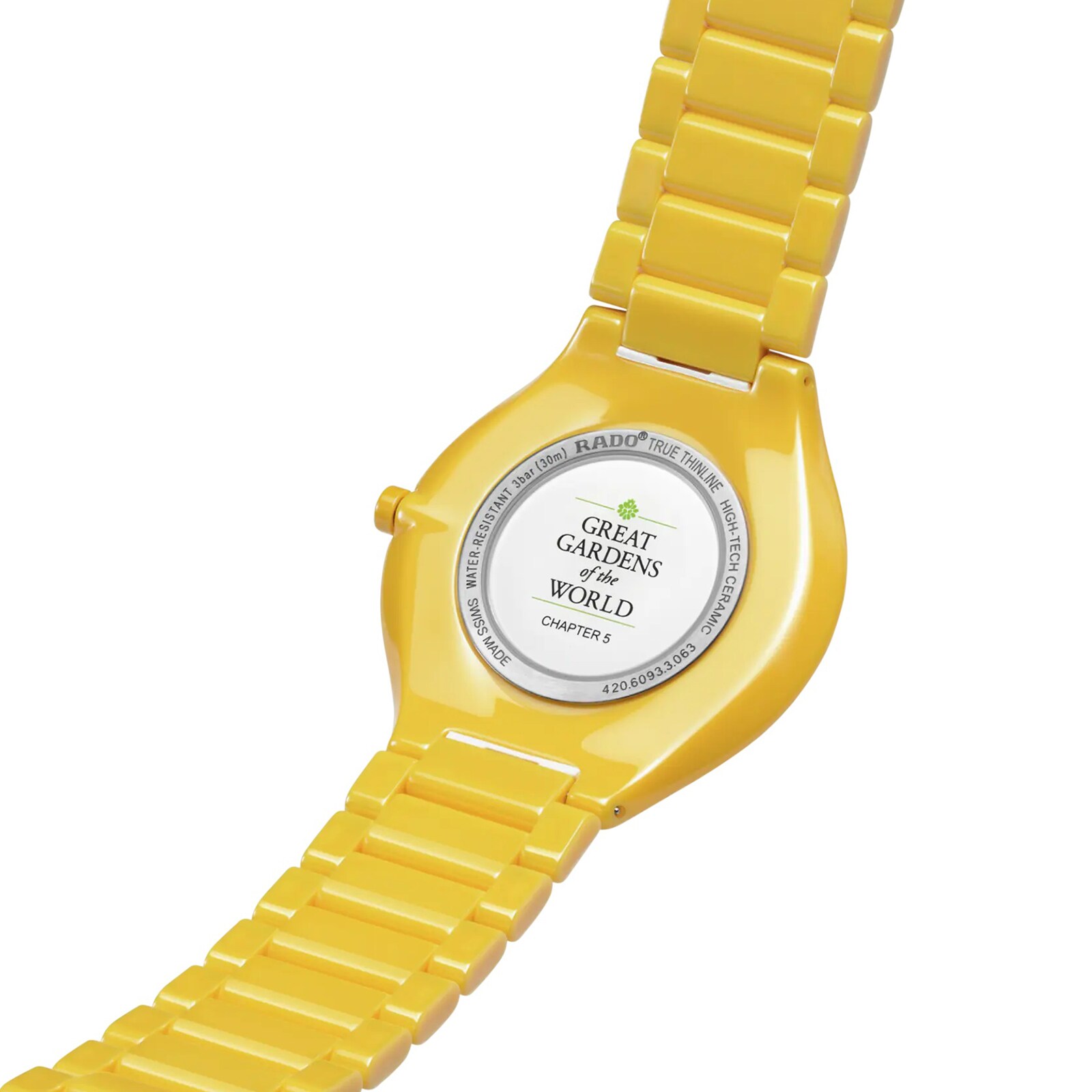 Rado True Thinline R27122252 | Ceramic Quartz Watch | Yellow Dial 38mm - Image 3