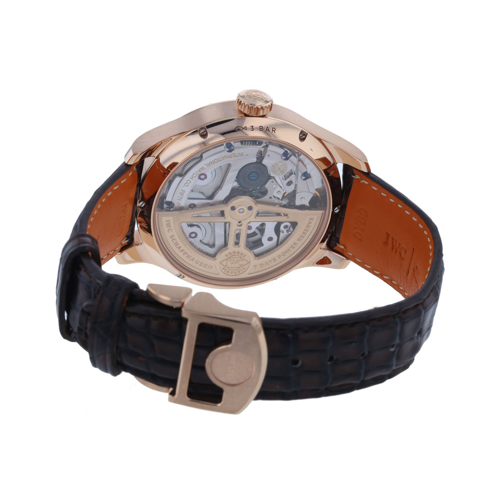 IWC Portugieser IW503302 44mm 18ct Rose Gold Automatic Watch - White Dial - Image 4