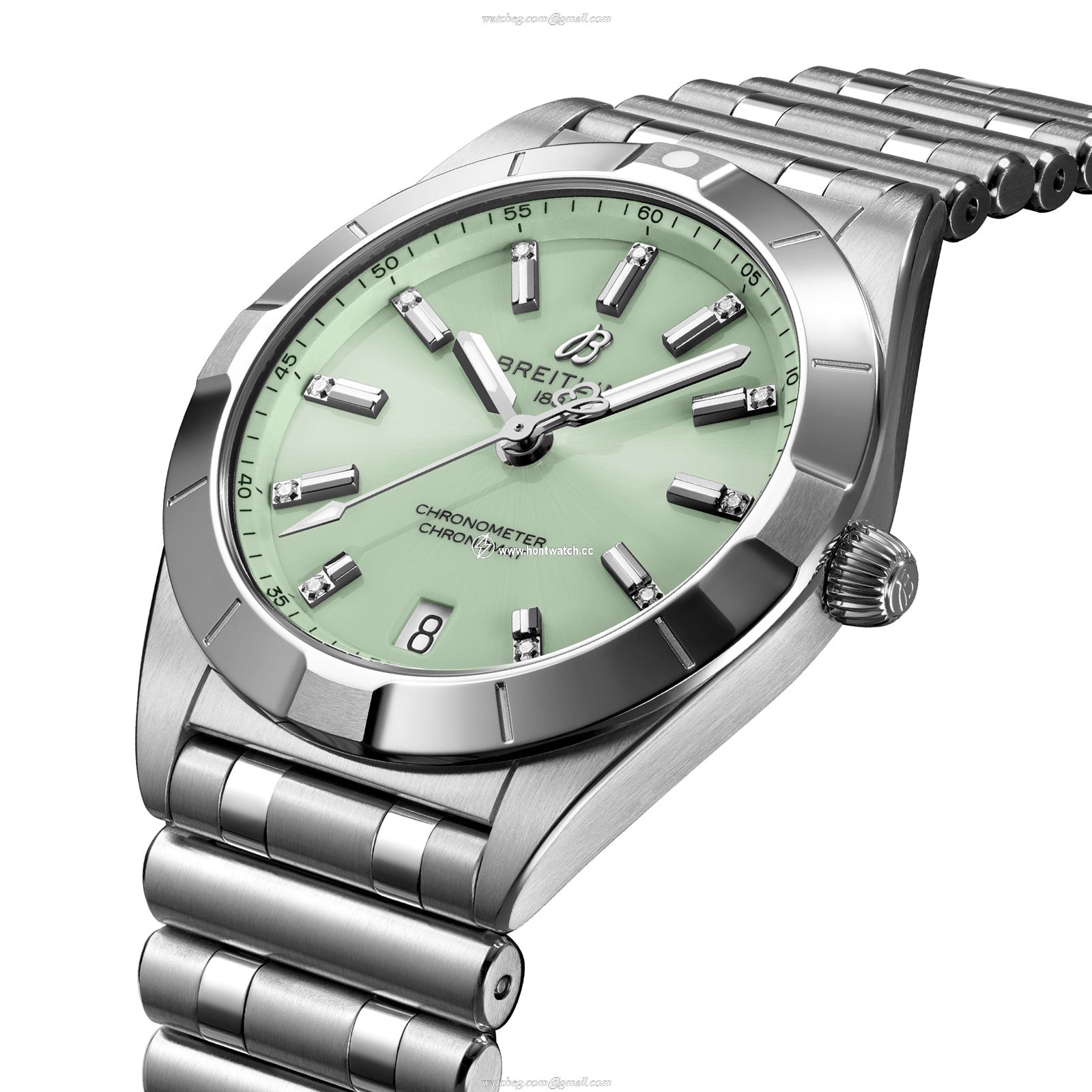Breitling Chronomat A77310101L1A1 | 32mm Stainless Steel | Green Dial | Quartz - Image 2