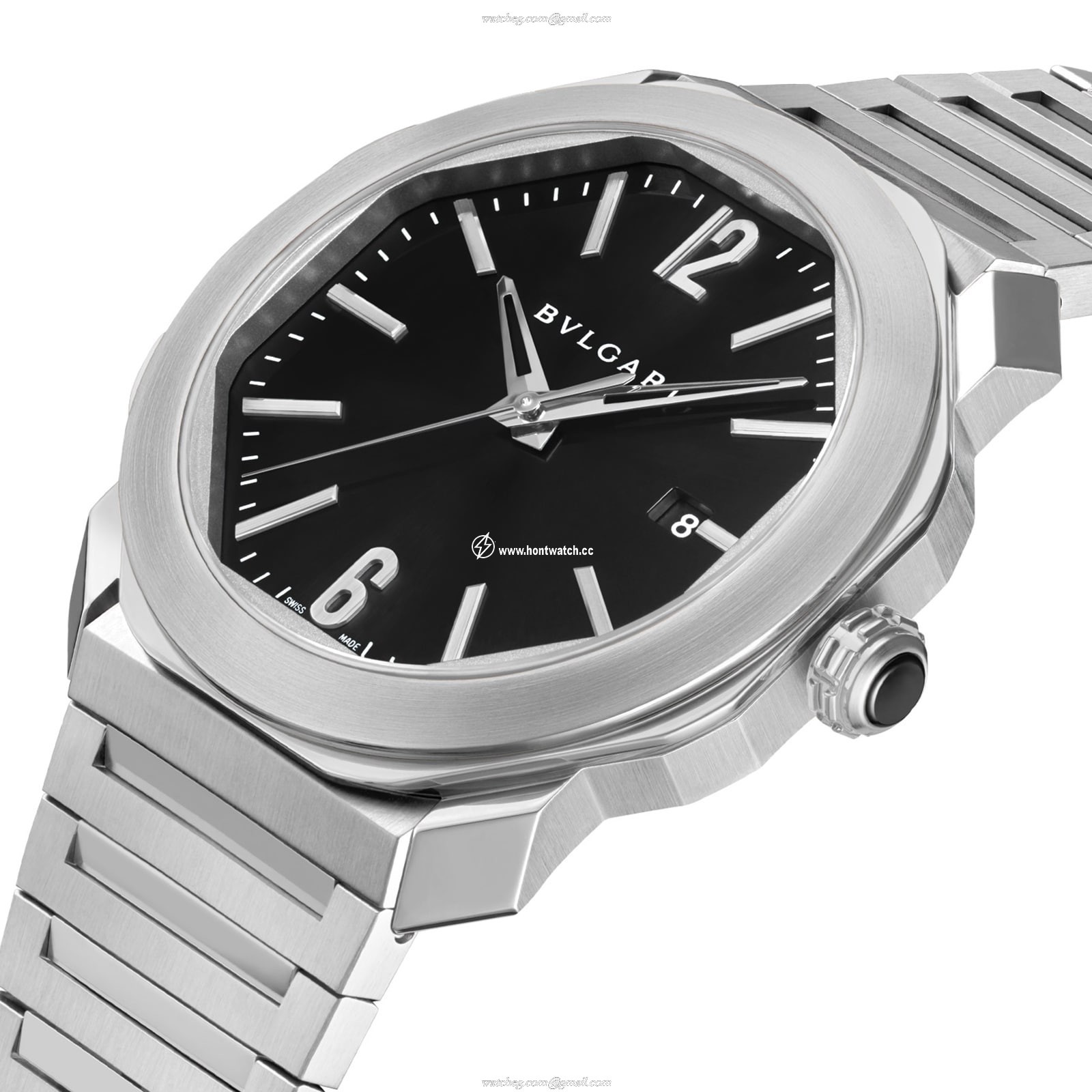 Bvlgari Octo 102704 Automatic Watch - 41mm Black Dial - Stainless Steel - Image 2