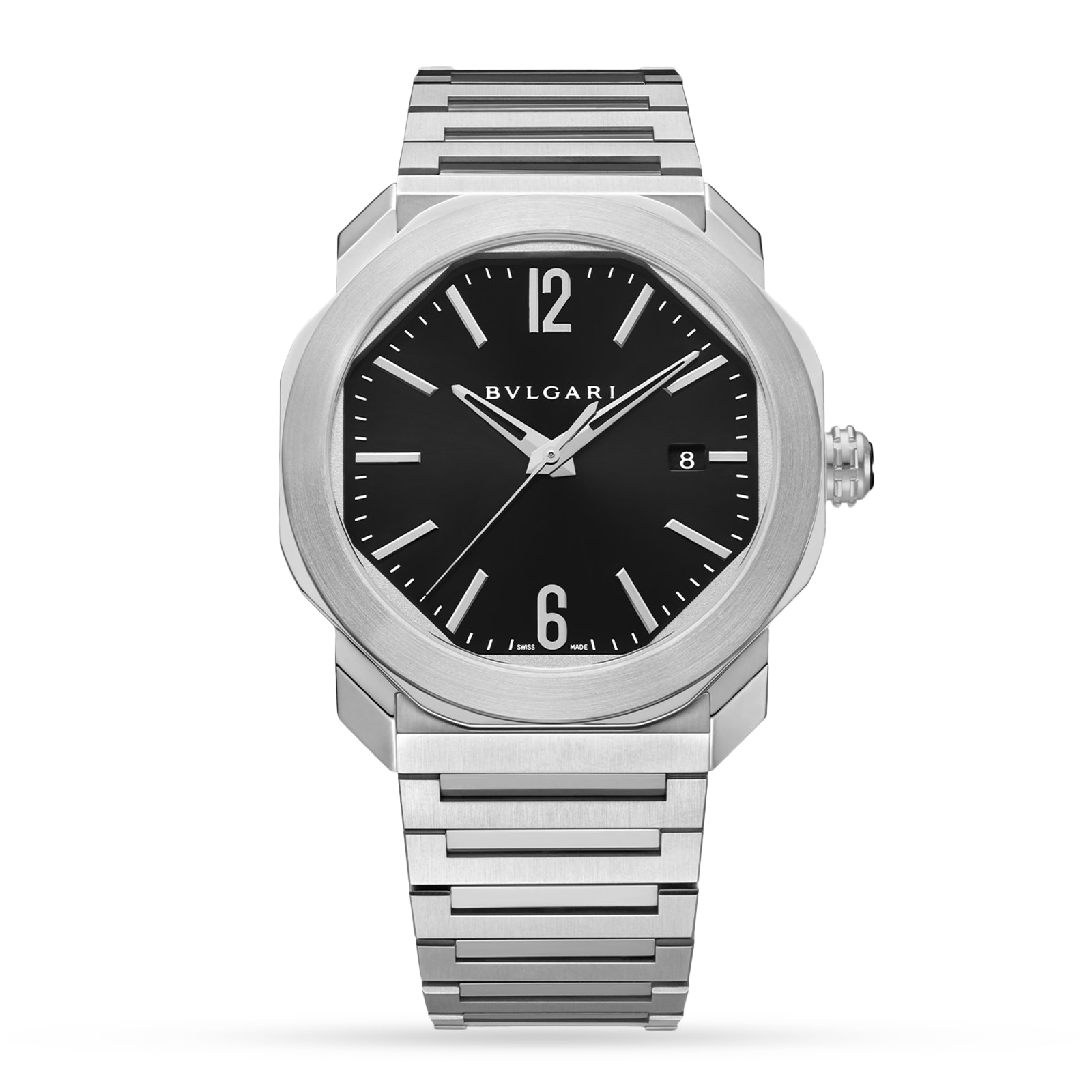 Bvlgari Octo 102704 Automatic Watch - 41mm Black Dial - Stainless Steel - Image 4