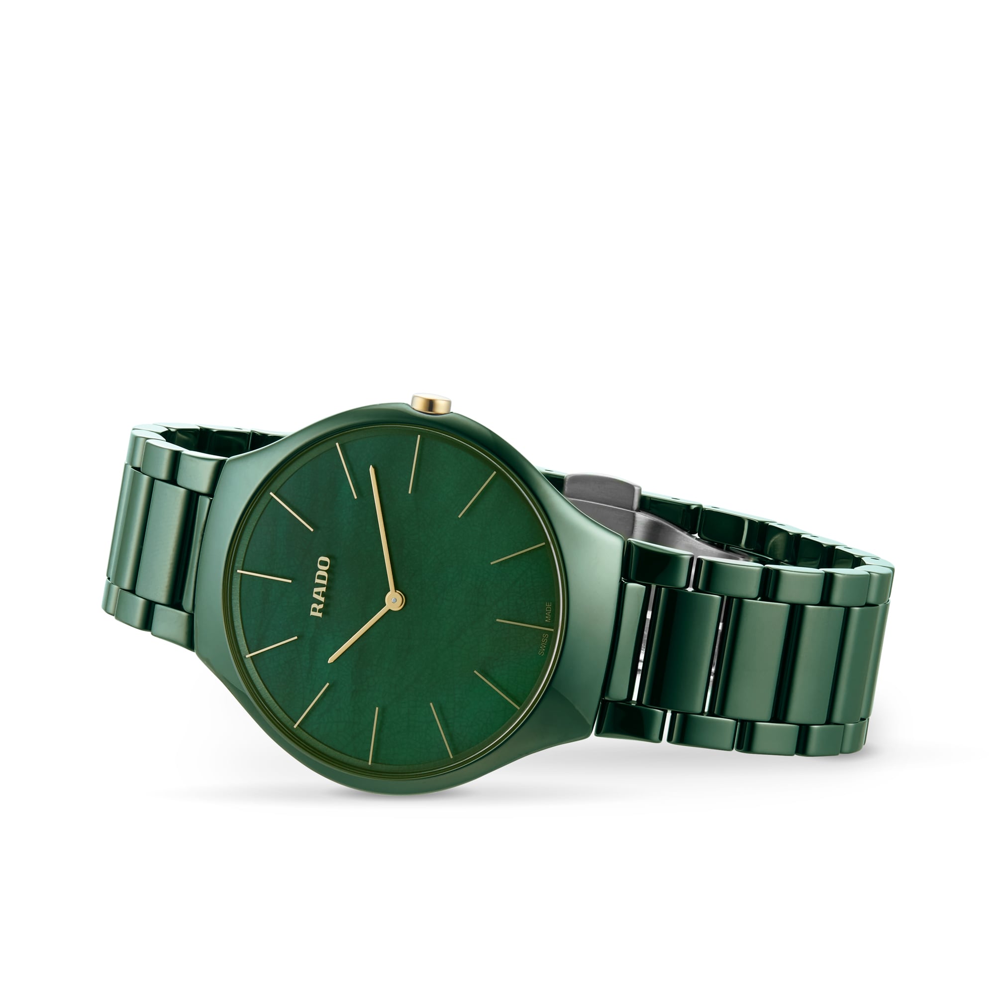 Rado True Thinline Green Ceramic Watch | Quartz 38mm | R27006912 - Image 4