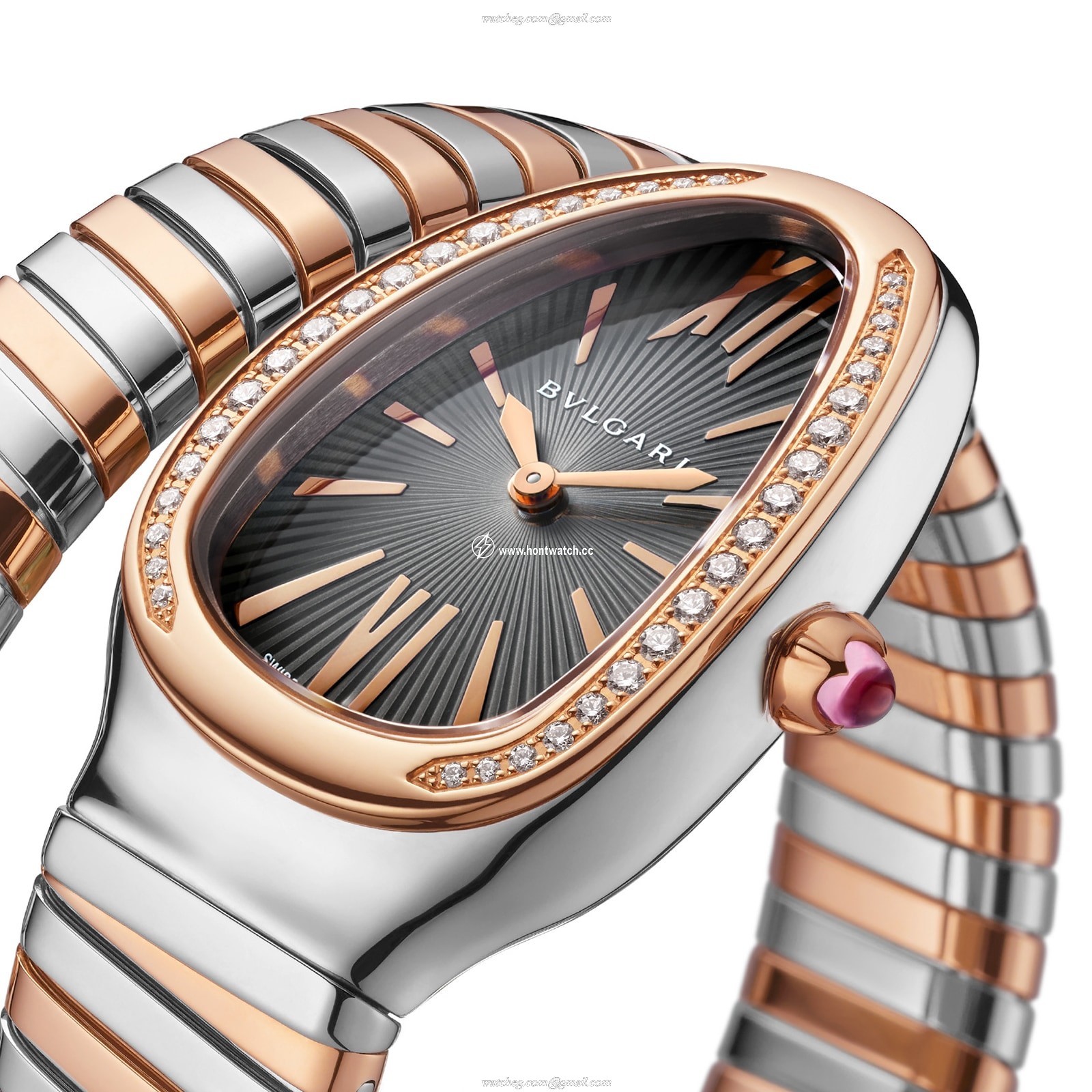 Bvlgari Serpenti 102681 Grey Dial Replica Watch | 35mm Stainless Steel Quartz - Image 2