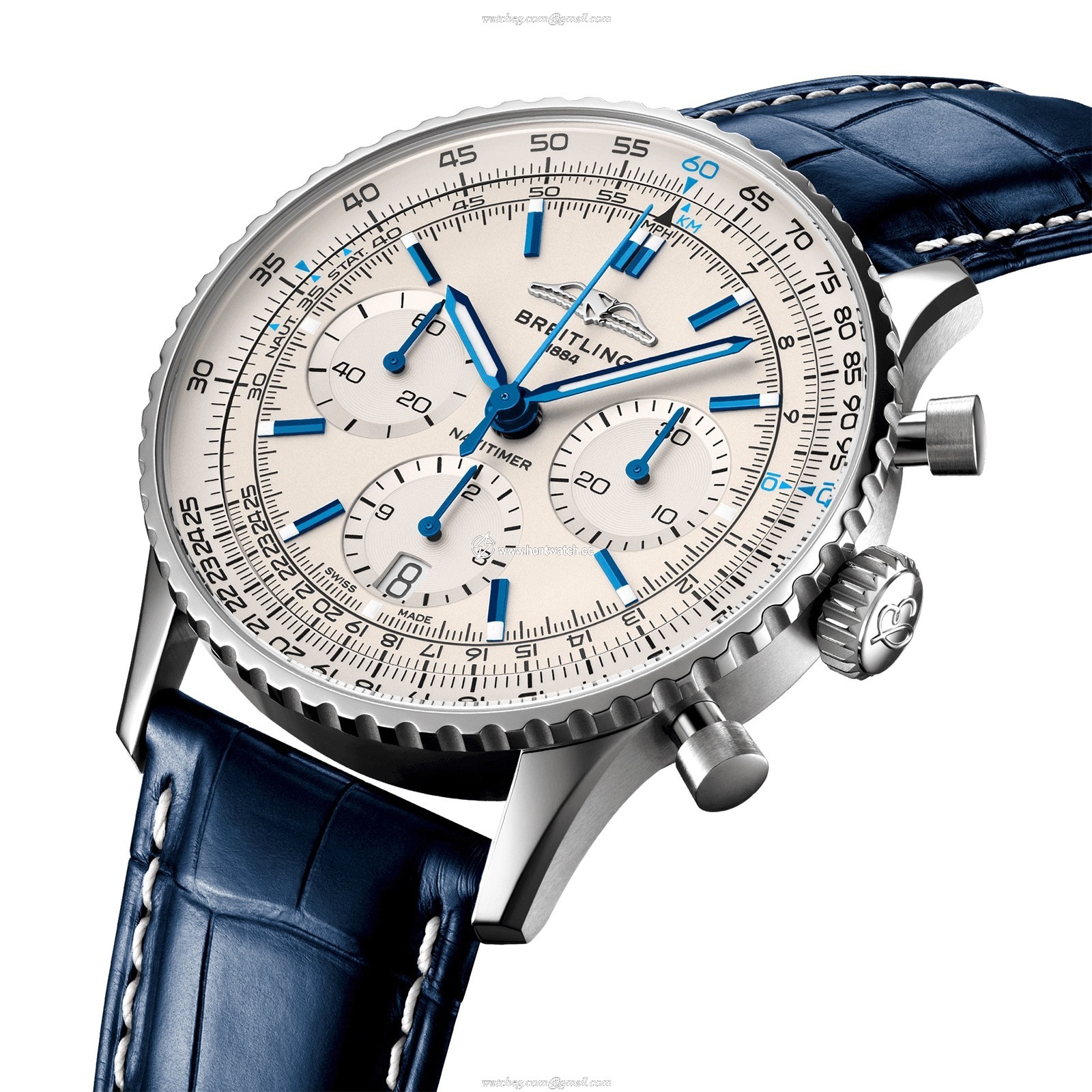 Breitling Navitimer Automatic Silver Dial - 41mm Stainless Steel Watch - Image 2