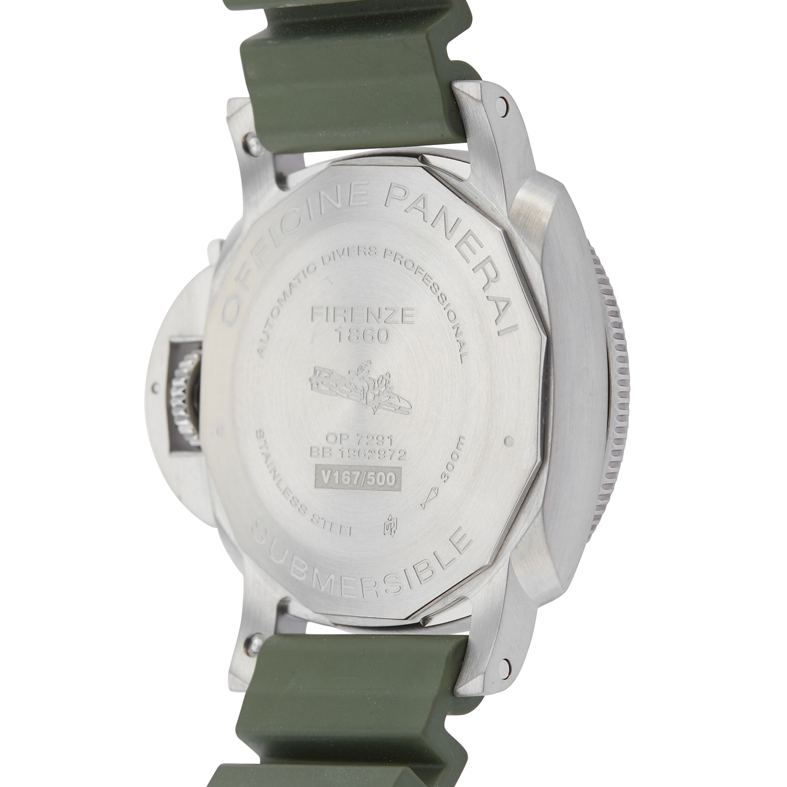 Pre-Owned Panerai Submersible PAM01055 - 42mm Green Dial Automatic Watch - Image 4