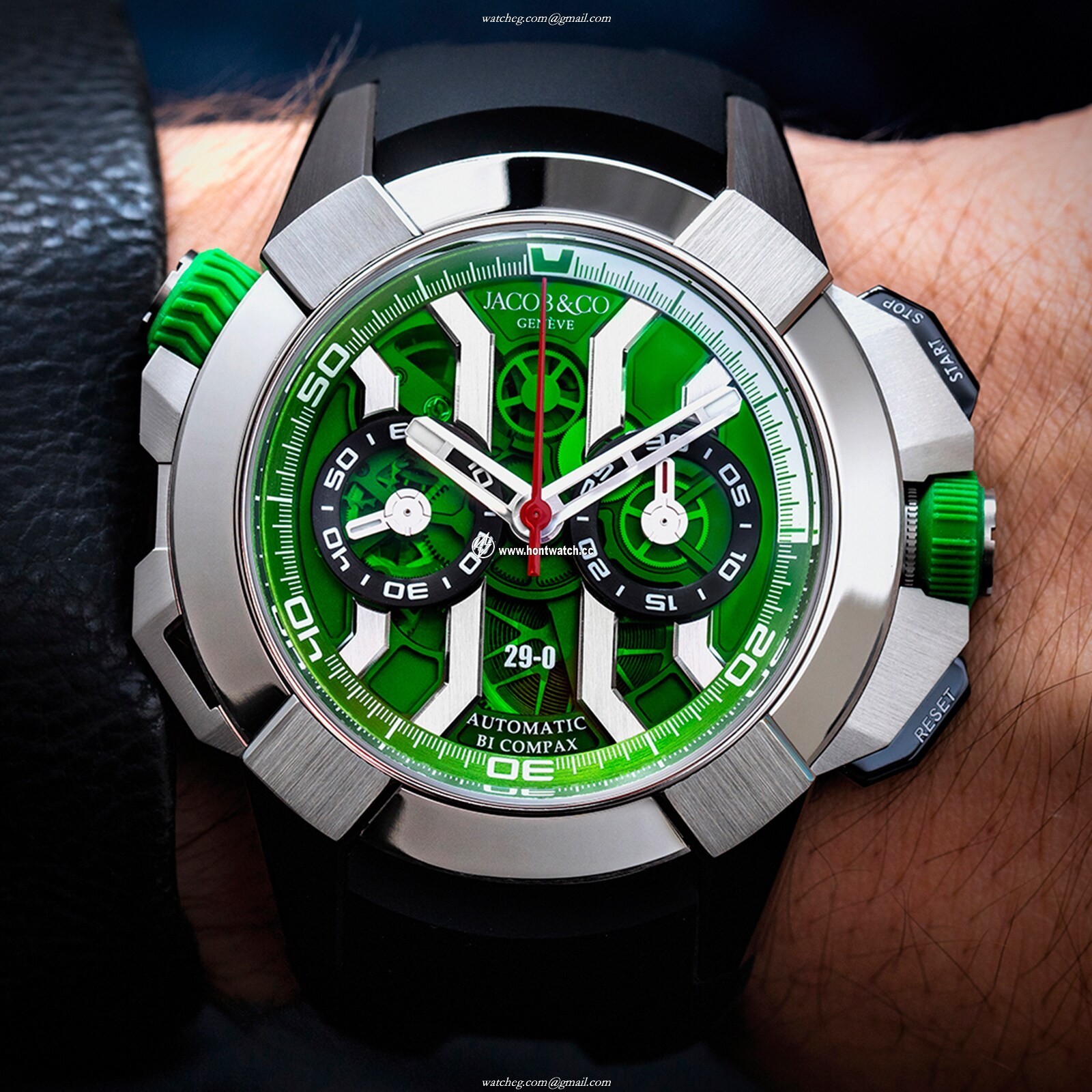 Jacob & Co Gents Collection Titanium Automatic Green Watch - 47mm - Image 2