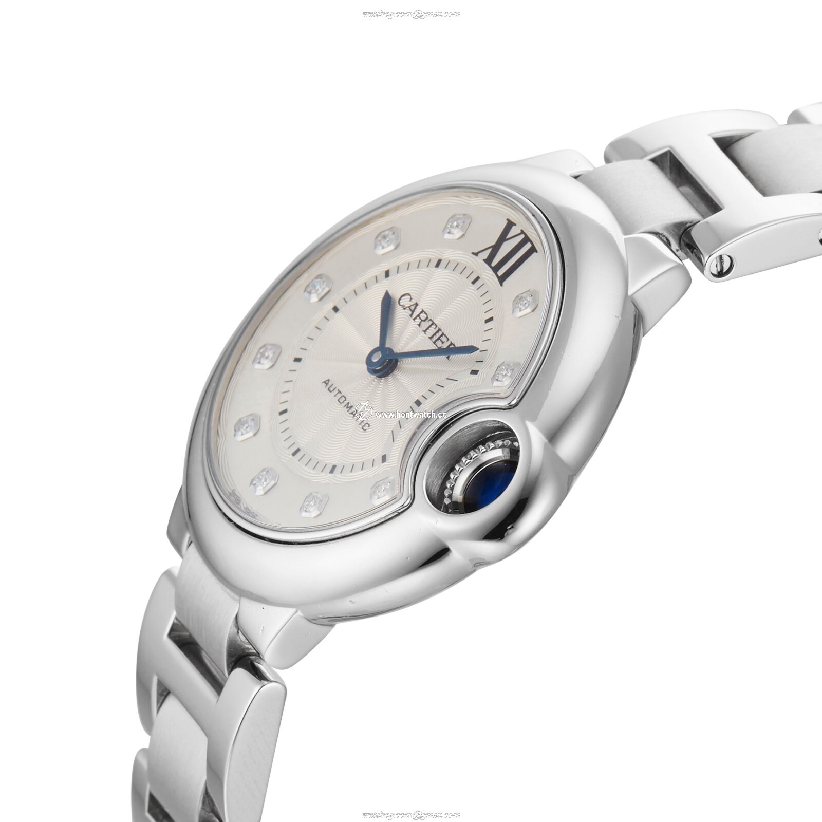 Cartier Ballon Bleu WE902074 | 33mm Stainless Steel Automatic Watch - Silver - Image 2