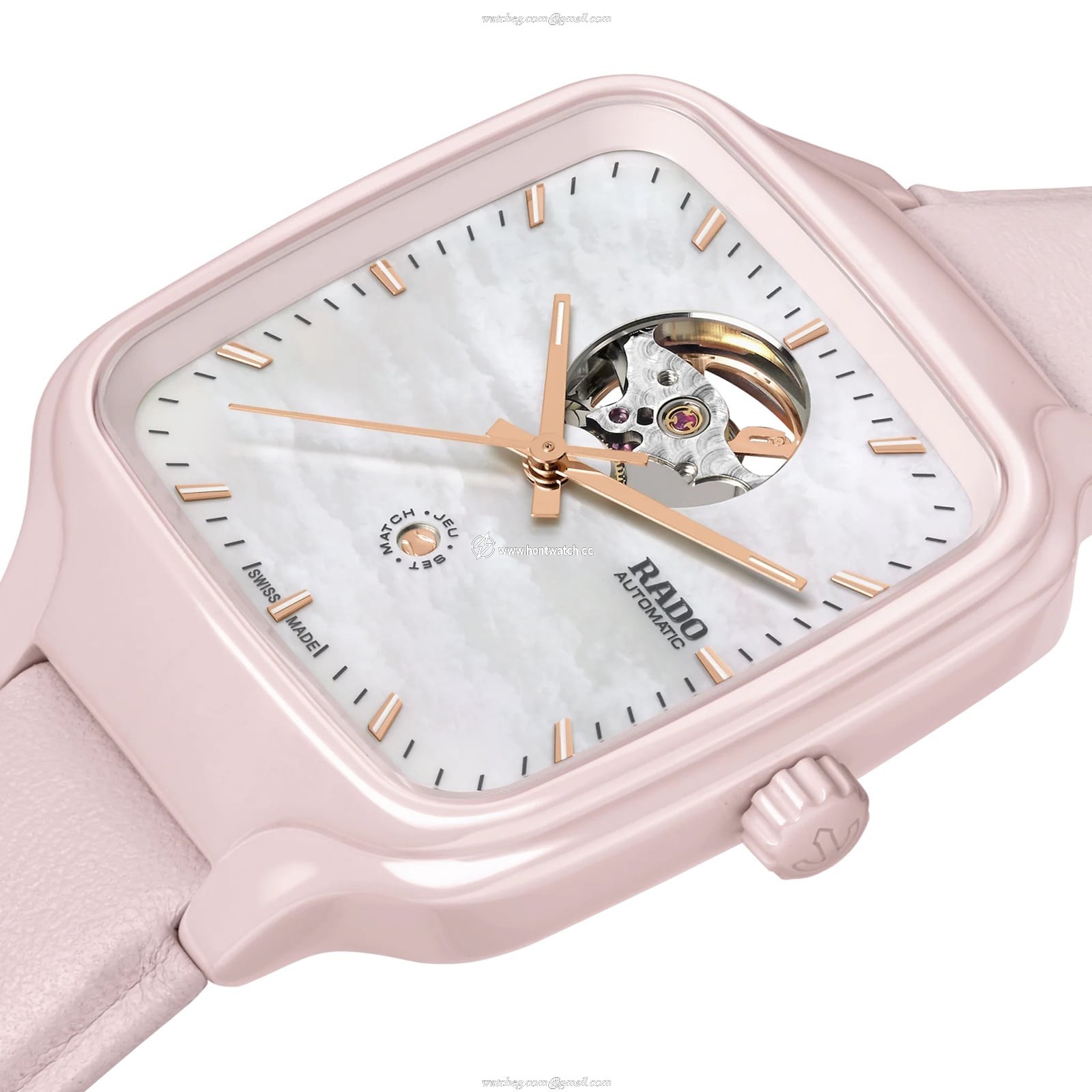 Rado True Square Ceramic Automatic White Watch - 38mm | Limited Edition - Image 2