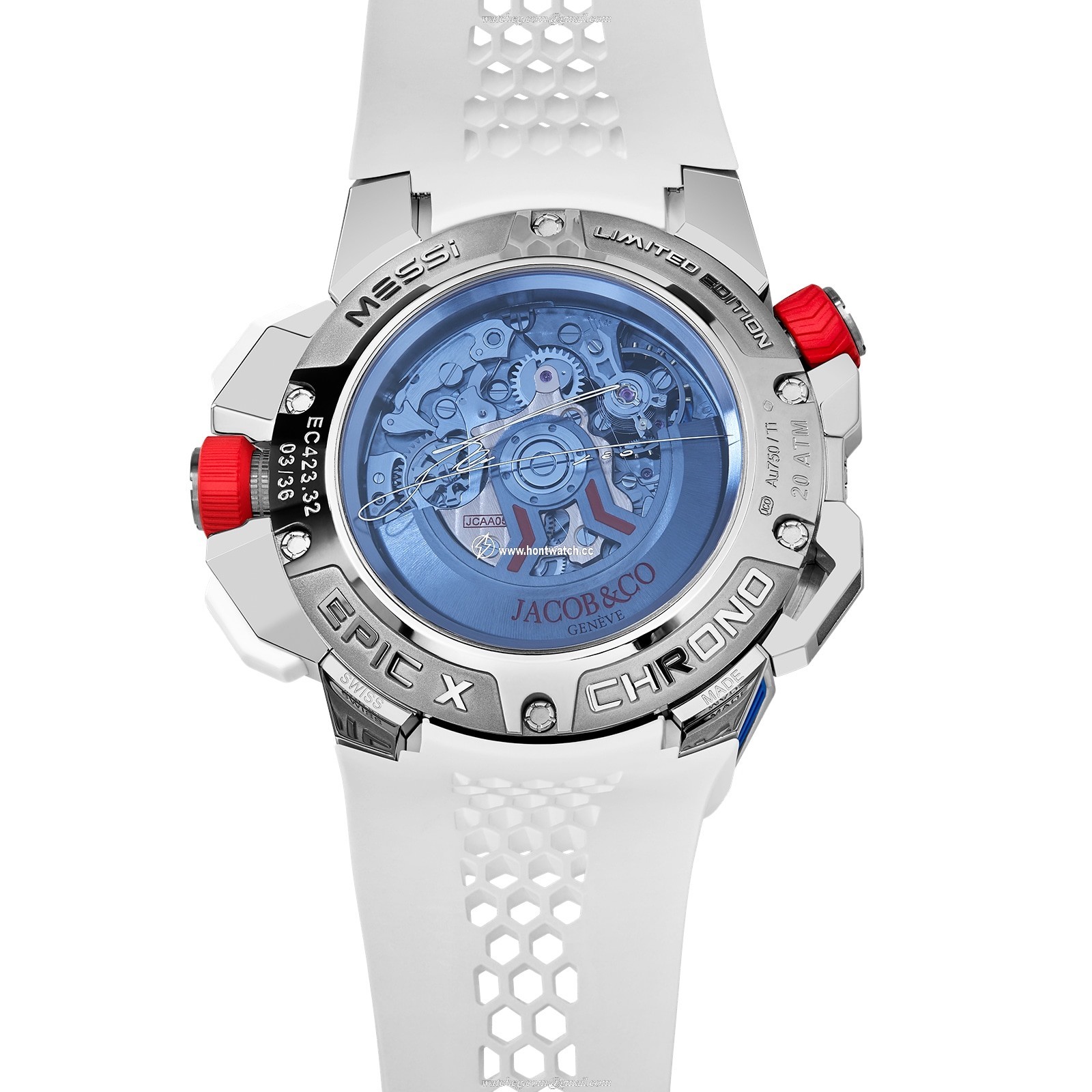 Jacob & Co Epic X Chrono Titanium & Rose Gold Automatic Blue Watch | 47mm - Image 2