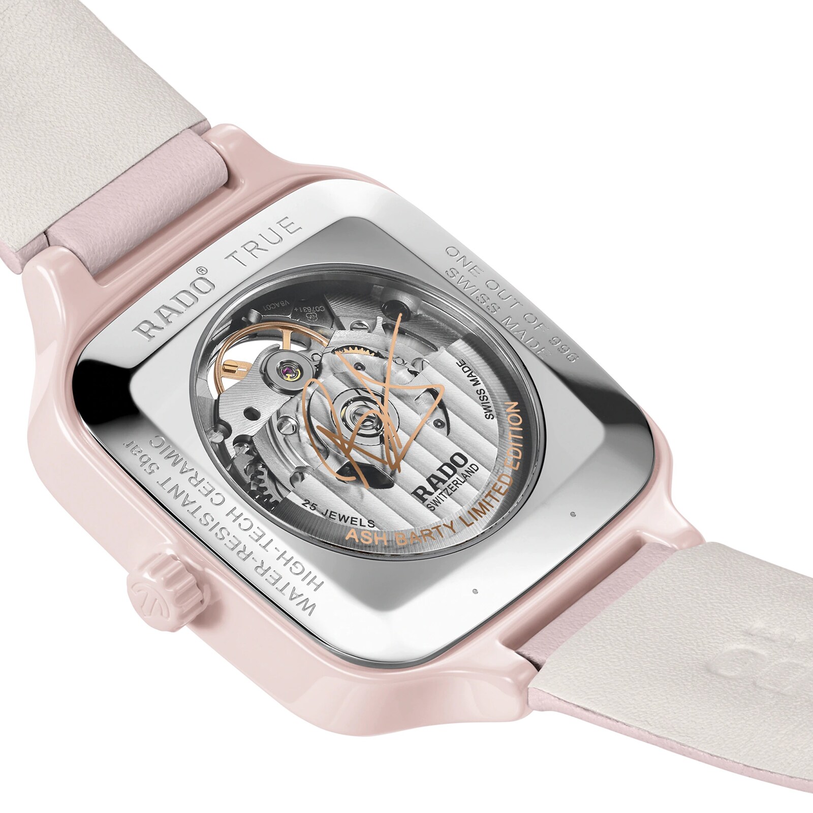 Rado True Square Ceramic Automatic White Watch - 38mm | Limited Edition - Image 4