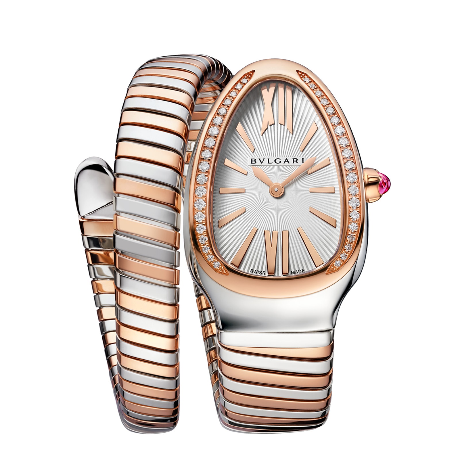 Bvlgari Serpenti 102237 Grey Dial Replica Watch | 35mm Stainless Steel Quartz - Image 3