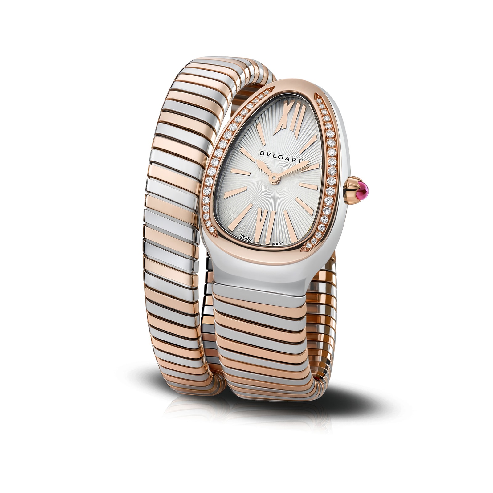 Bvlgari Serpenti 102237 Grey Dial Replica Watch | 35mm Stainless Steel Quartz - Image 4