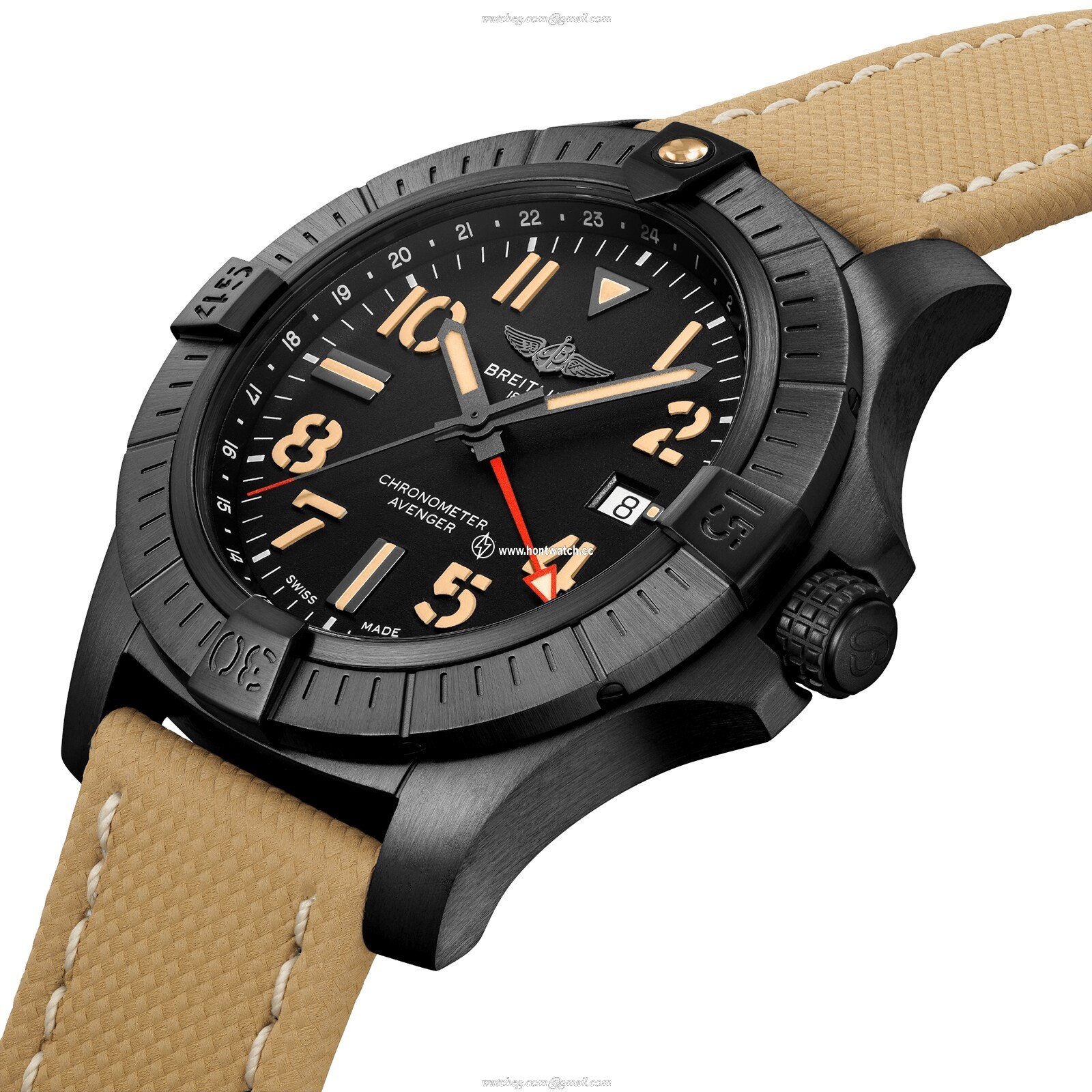 Breitling Avenger GMT 45 Night Mission - Automatic Black Dial - 45mm Titanium DLC - Image 2