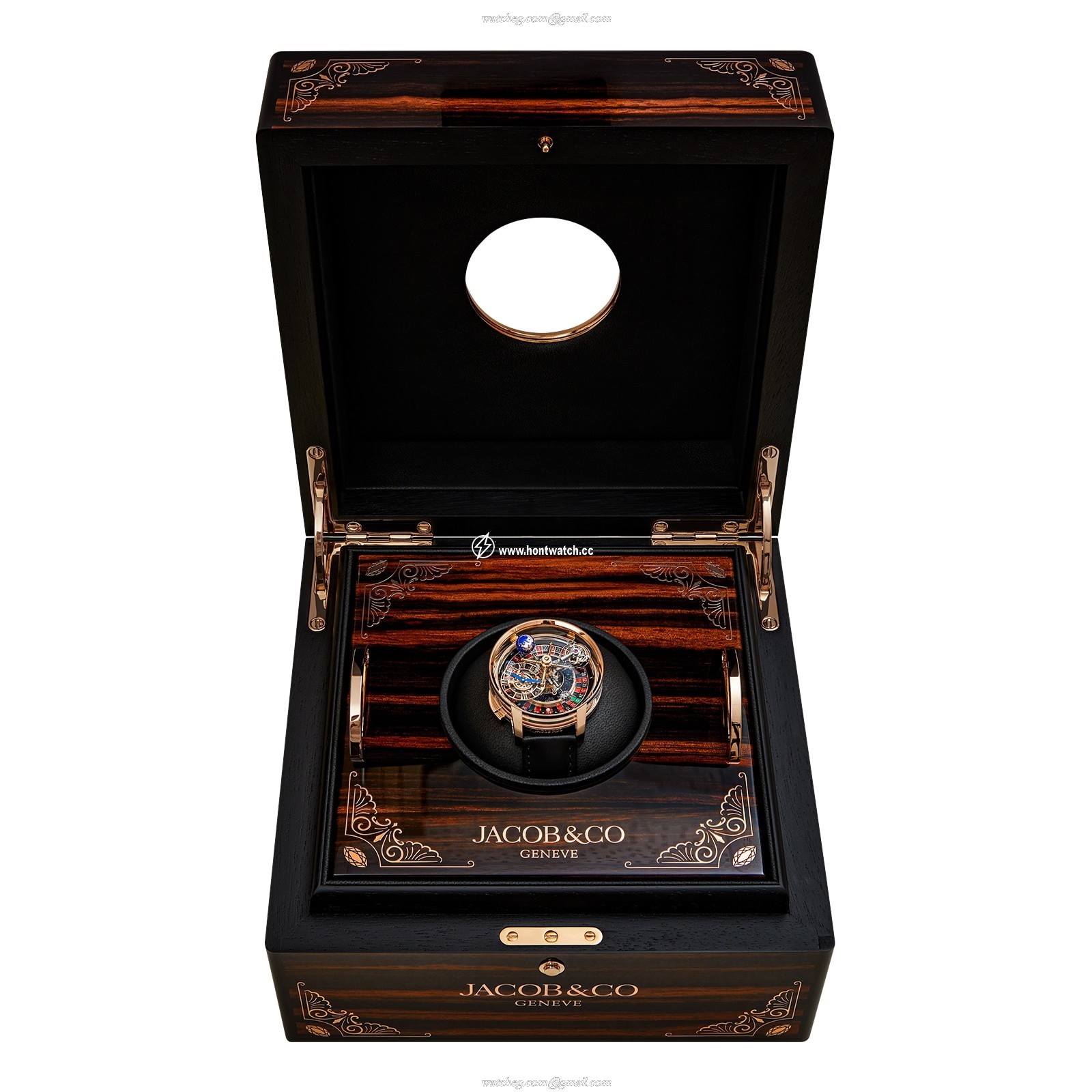 Jacob & Co Astronomia Casino 18ct Rose Gold 47mm Mechanical Watch | Roman Numerals - Image 2