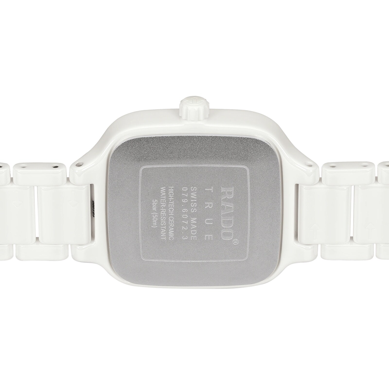 Rado True Square Ceramic Quartz Watch | White Dial & Diamonds | 28mm - Image 3