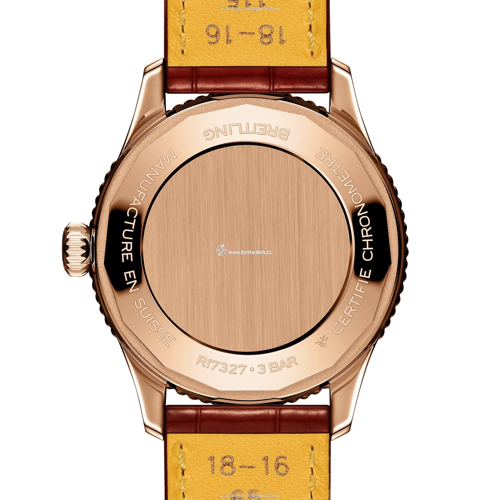 Breitling Navitimer 36mm 18ct Rose Gold Automatic Watch - White Dial - Image 2