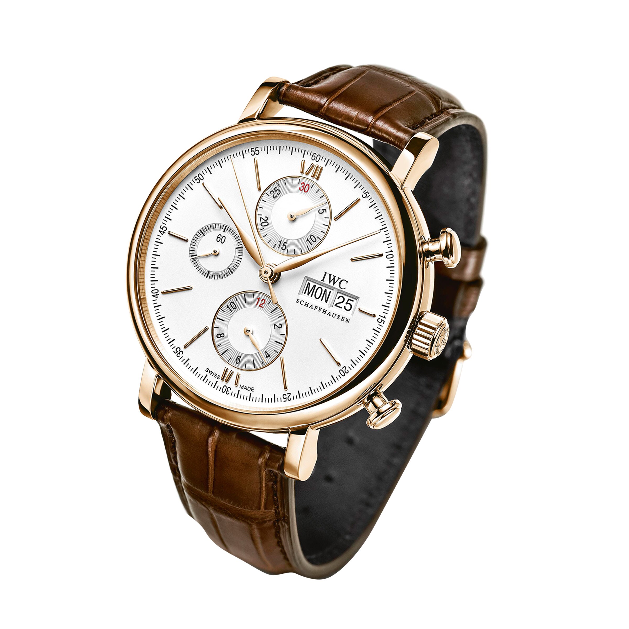 IWC Portofino IW391025 Automatic Chronograph - 42mm Rose Gold Case | Silver Dial - Image 3