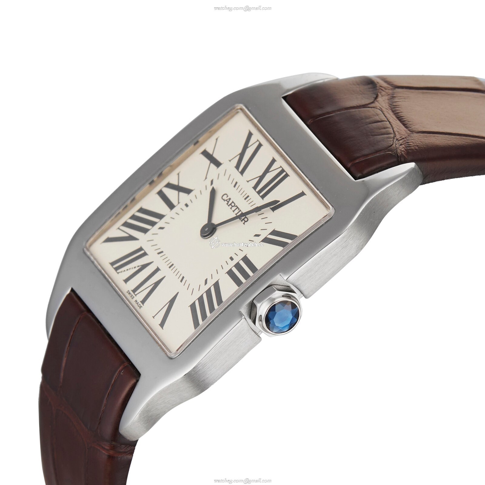 Cartier Santos W2007051 - White Gold 35mm Manual Winding Watch - Image 2
