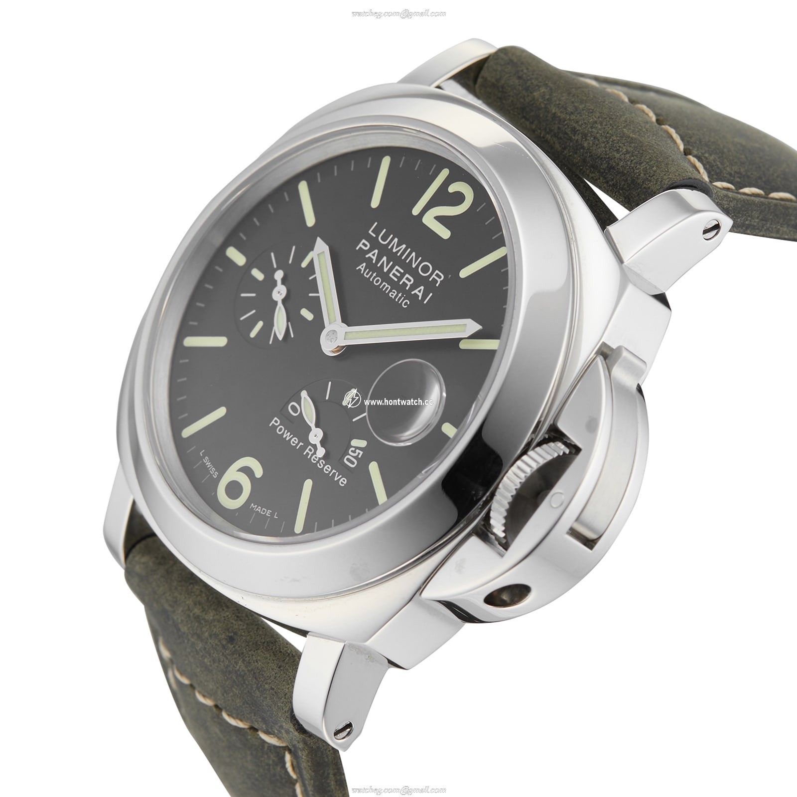 Panerai Luminor PAM01090 Automatic Watch - 44mm Stainless Steel & Black Dial - Image 2