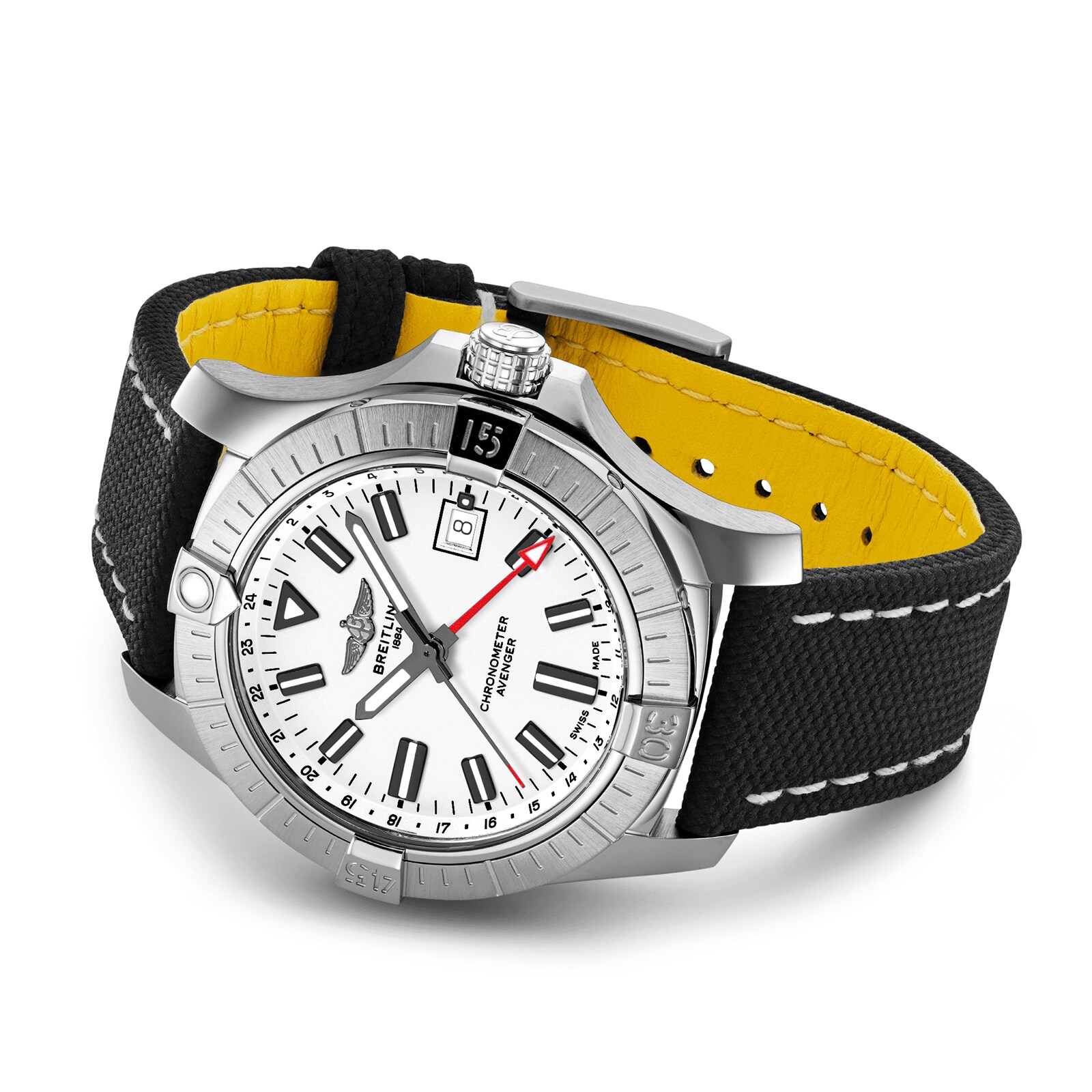 Breitling Avenger A32397101A1X2 | 43mm Stainless Steel Automatic White Dial - Image 3