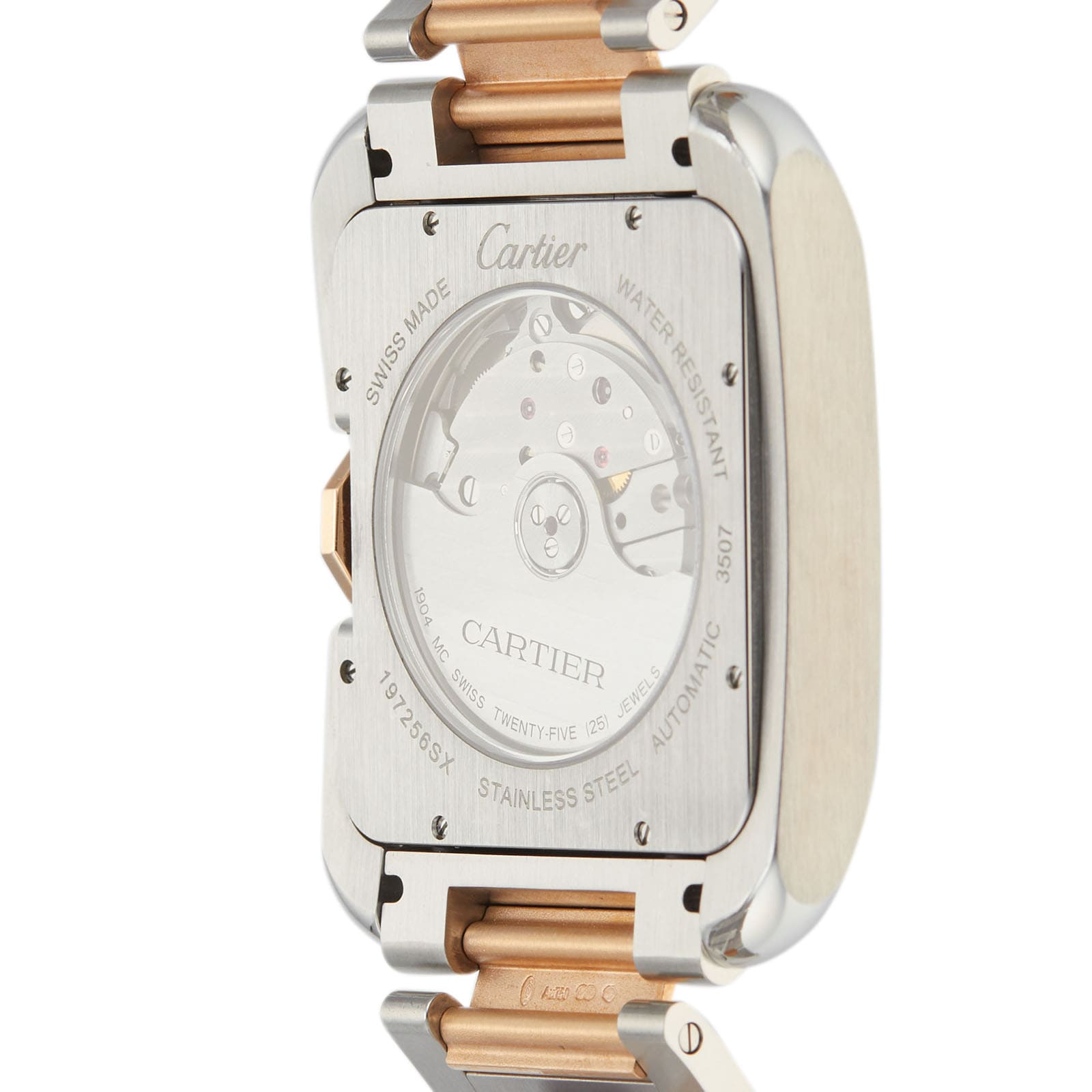 Pre-Owned Cartier Tank W5310006 - 36mm Automatic Silver Dial - Stainless Steel & Rose Gold - Image 4