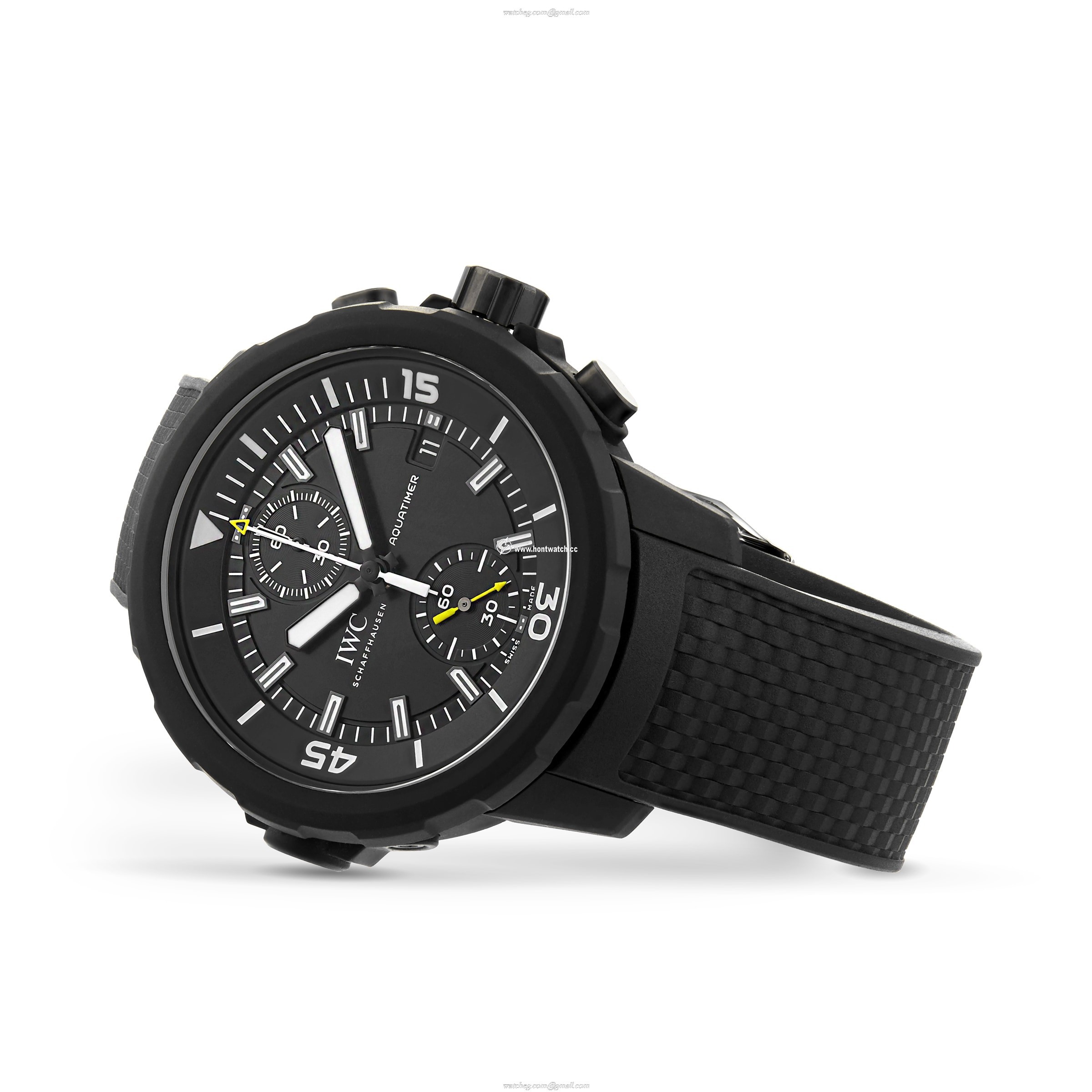 IWC Aquatimer IW379502 Automatic Watch - 45mm Stainless Steel Black Dial - Image 2