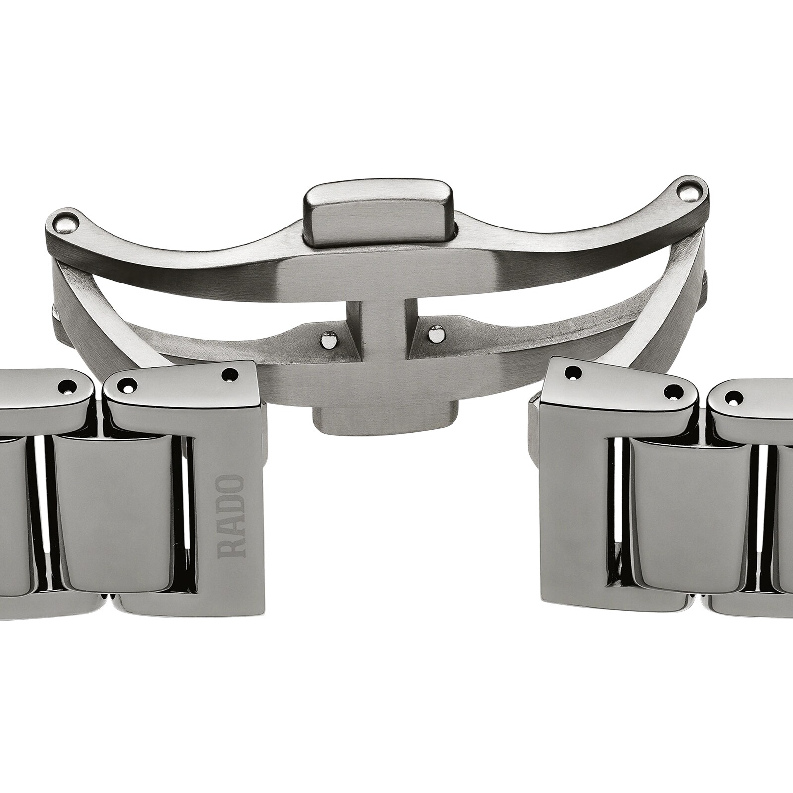 Rado True Square Ceramic Quartz Grey Watch | 28mm Diamond Markers - Image 4
