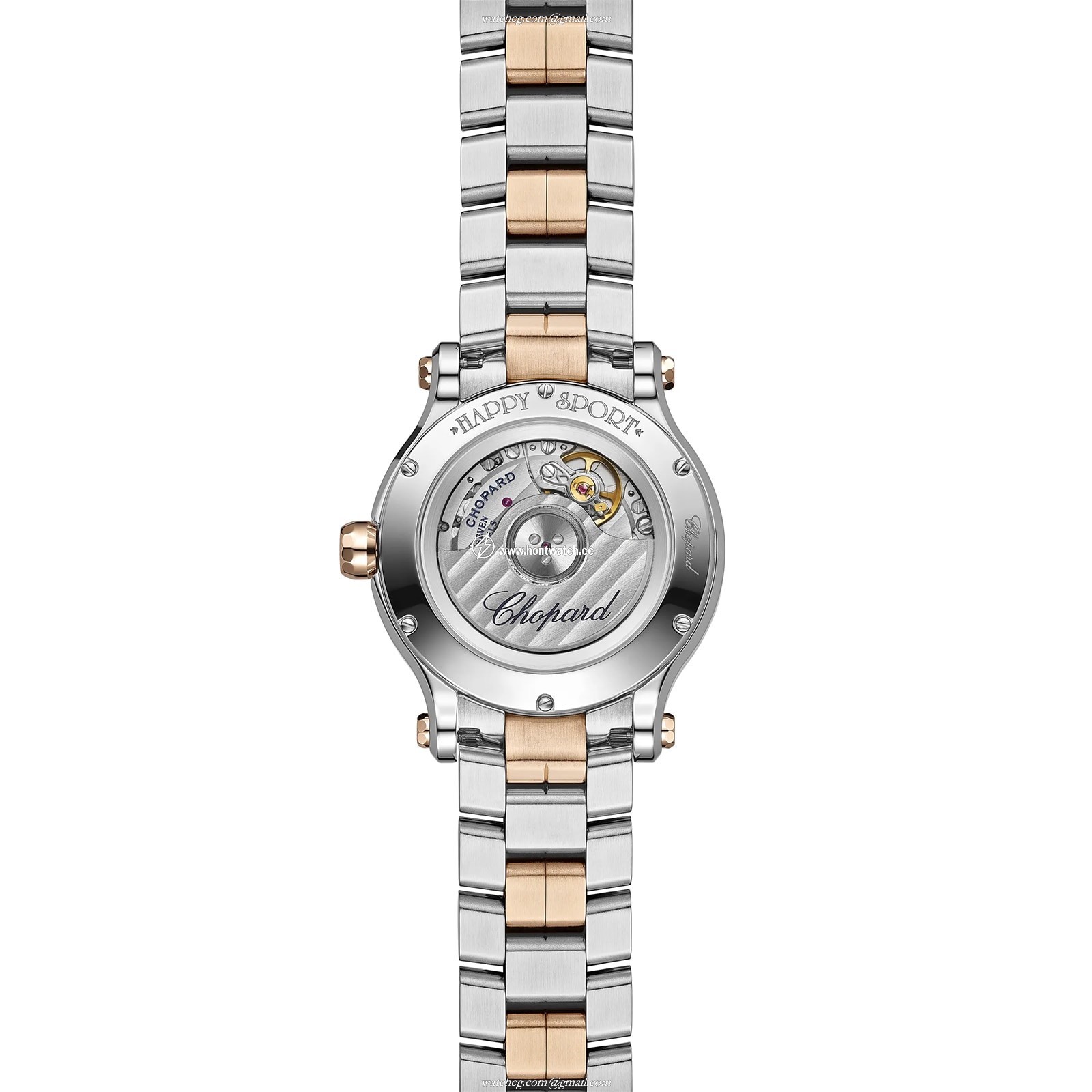 Chopard Happy Sport Automatic Watch | 33mm Grey Dial | Stainless Steel & Rose Gold - Image 2