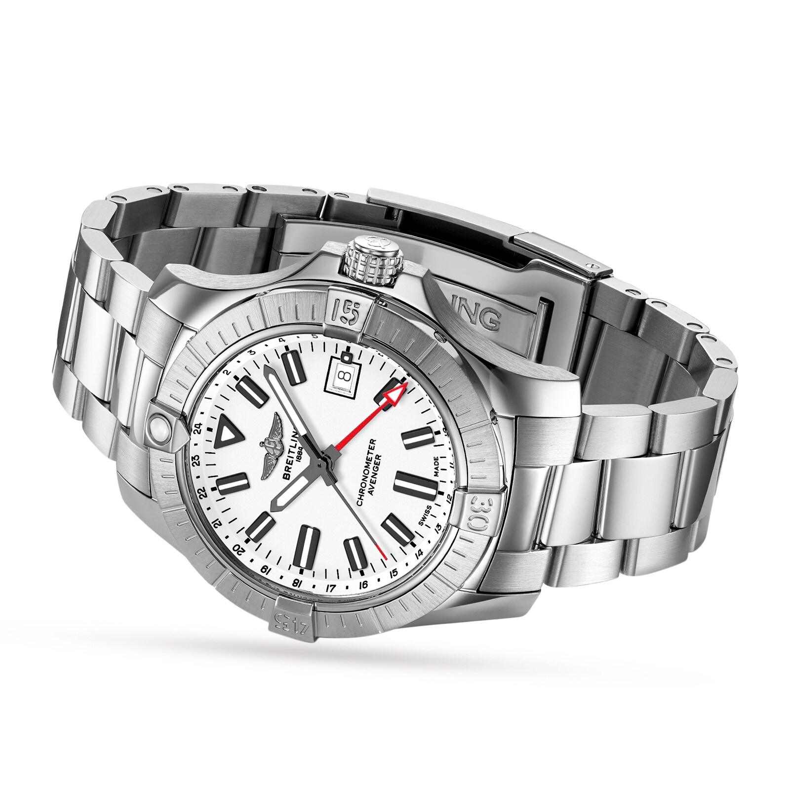 Breitling Avenger A32397101A1A1 | 43mm Stainless Steel Automatic White Dial - Image 3